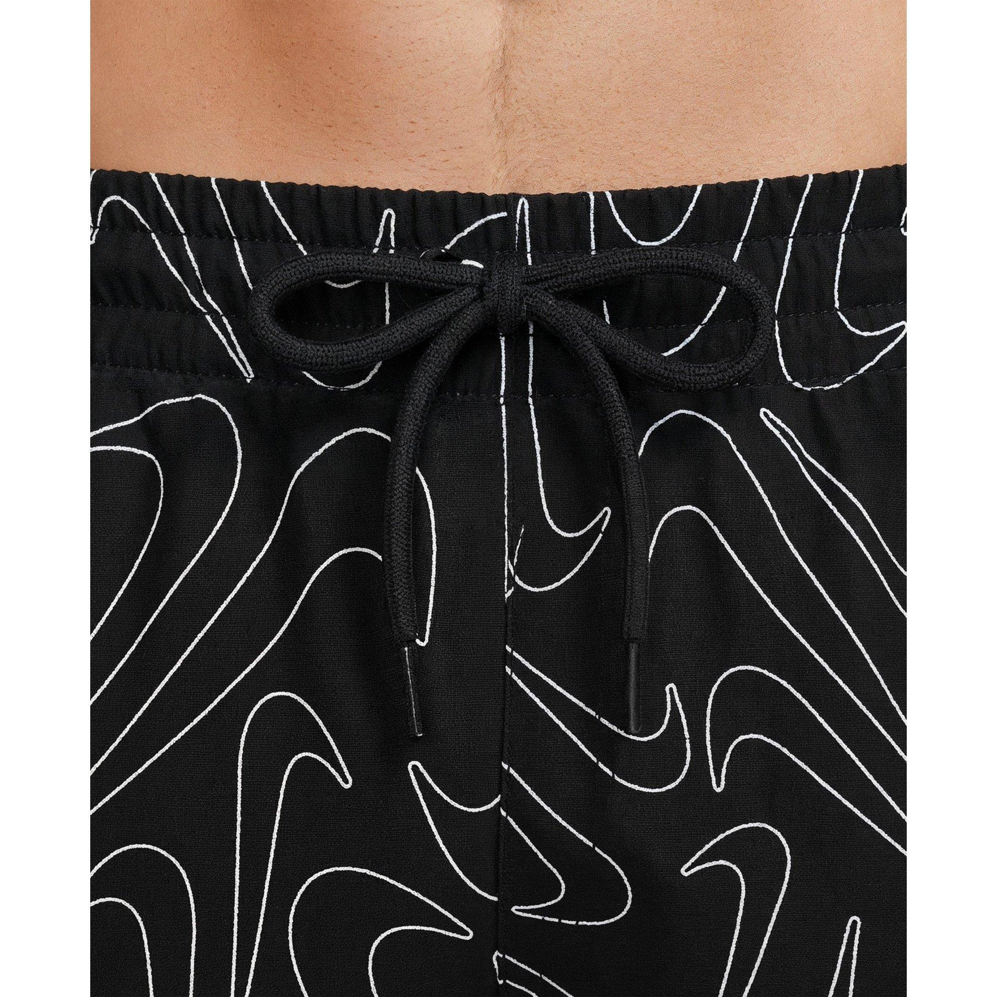 Nike Men's Swim Breaker Brief-Lined Volley Swim Shorts - BLACK Thumbnail View 4