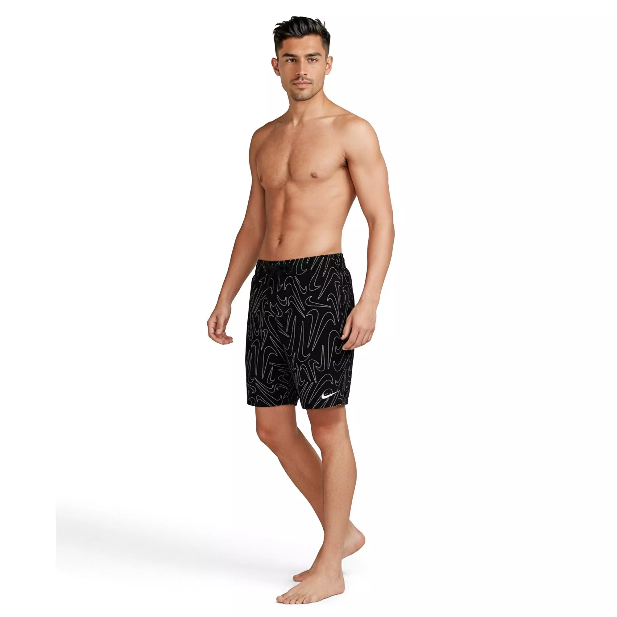 Nike Men's Swim Breaker Brief-Lined Volley Swim Shorts - BLACK