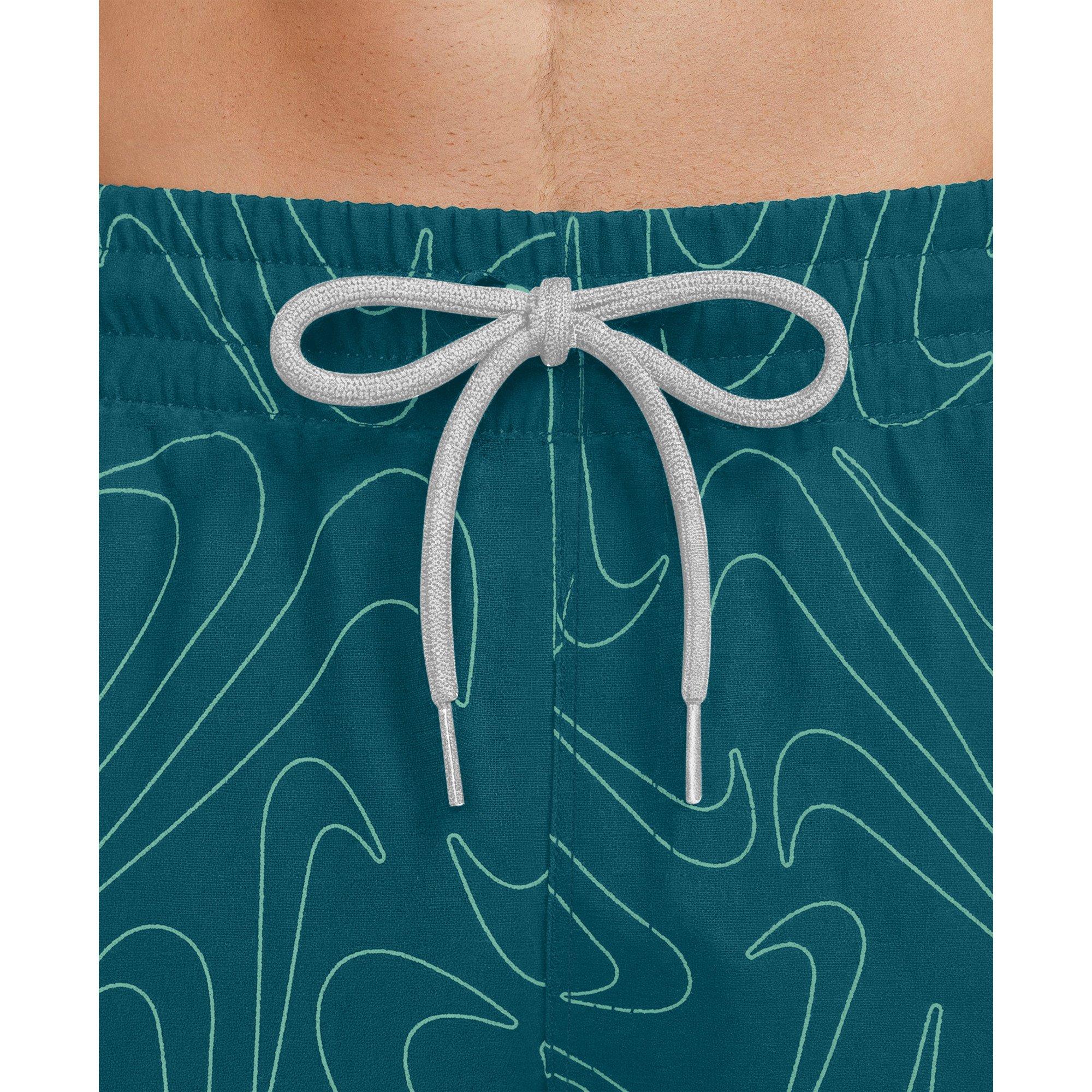 Nike Men's Swim Breaker Brief-Lined Volley Swim Shorts - TEAL Thumbnail View 4