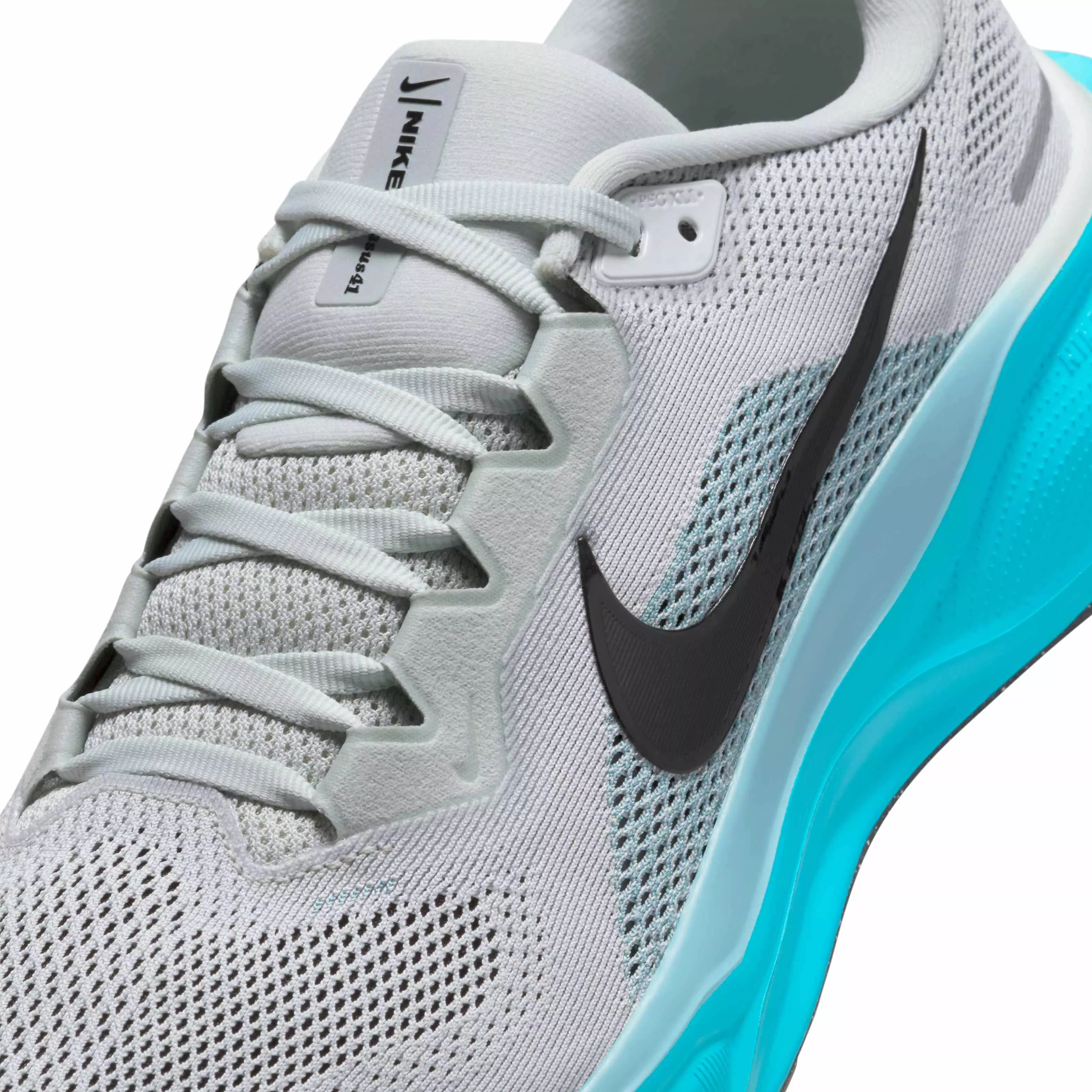Nike Pegasus 41 "Light Silver/Denim Turquoise/Dusty Cactus/Black" Men's Running Shoe - LT SILVER/TURQUOISE/CACTUS/BLACK