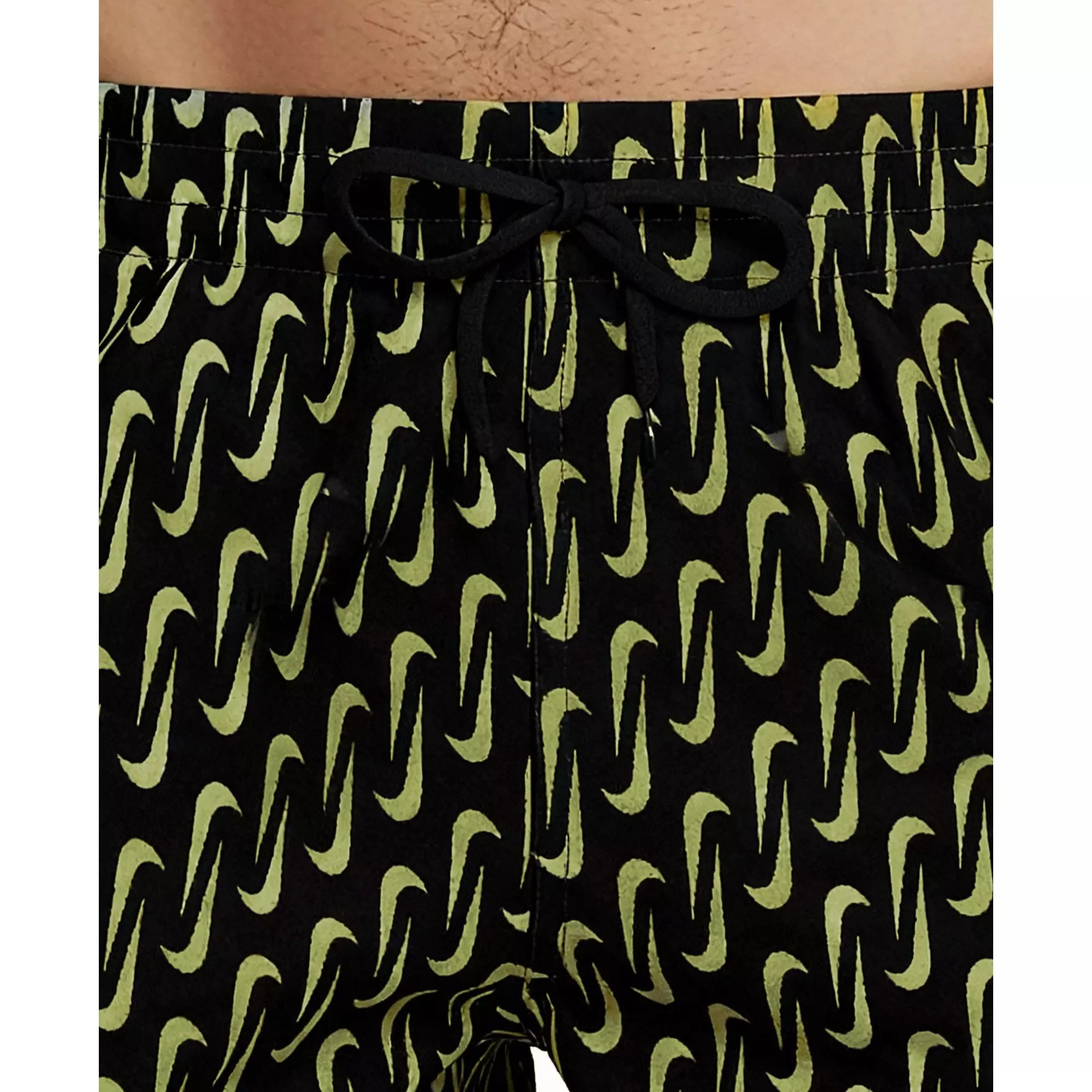 Nike Men's Swim 7" Brief-Lined Breaker Volley Swim Shorts - BLACK