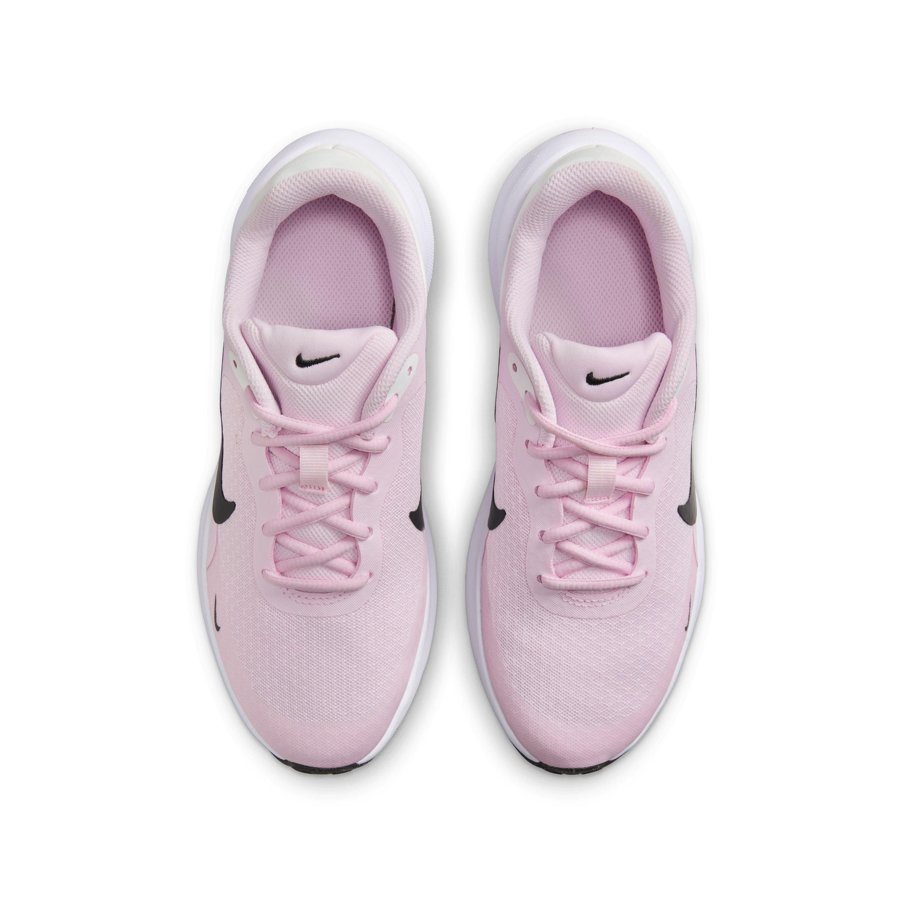 Nike Revolution 7 Grade School Girls' "Pink Foam/Summit White/White/Black" Running Shoe