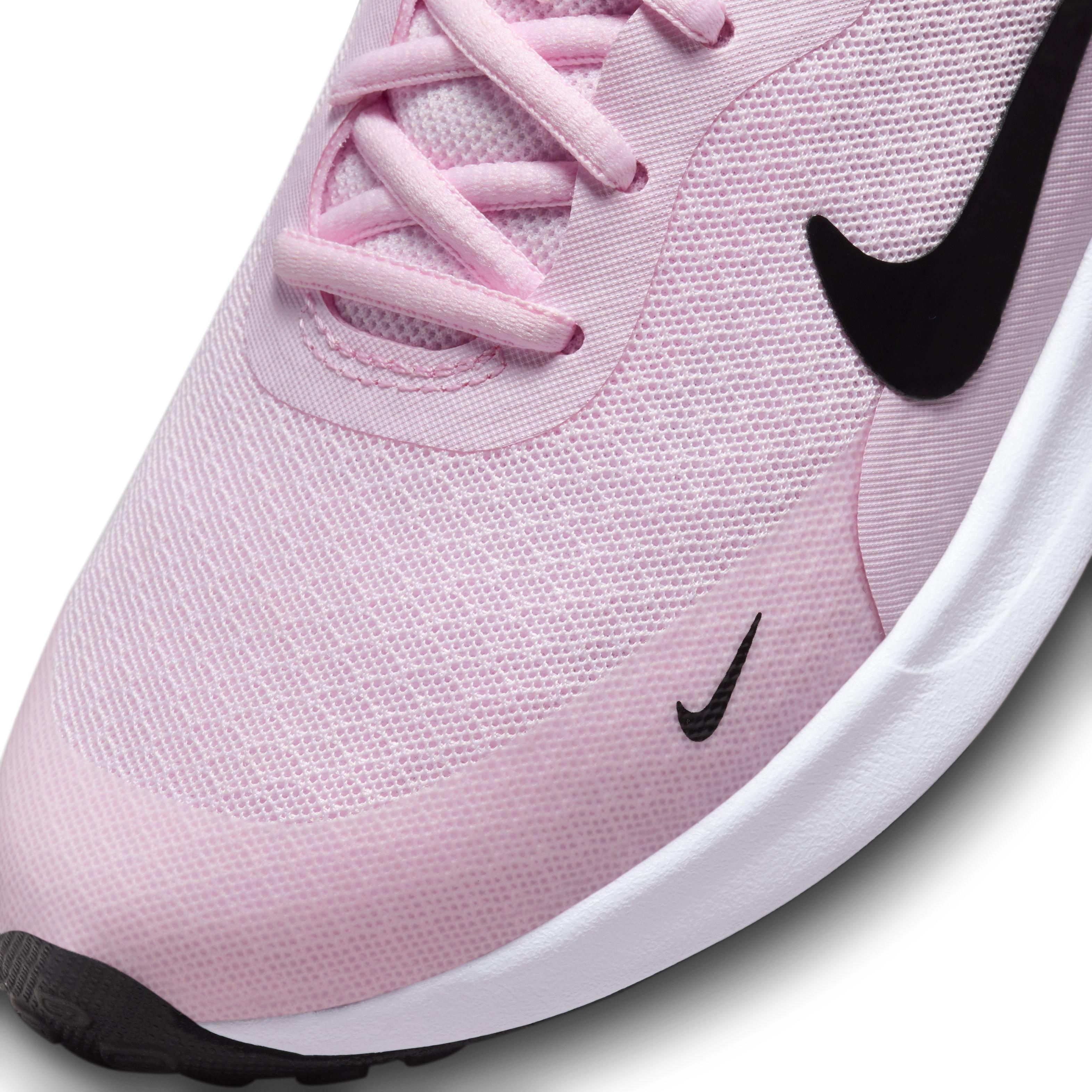 Nike Revolution 7 Grade School Girls' "Pink Foam/Summit White/White/Black" Running Shoe