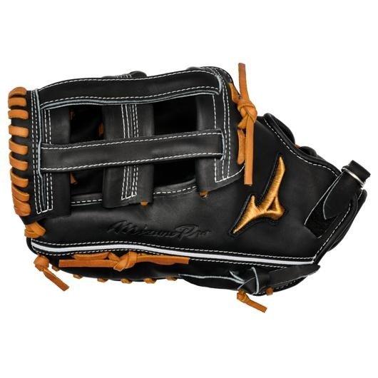 Mizuno GMP-3000 Pro 13" Premium First Base Mitt Baseball Glove LHT - BLACK Thumbnail View 4