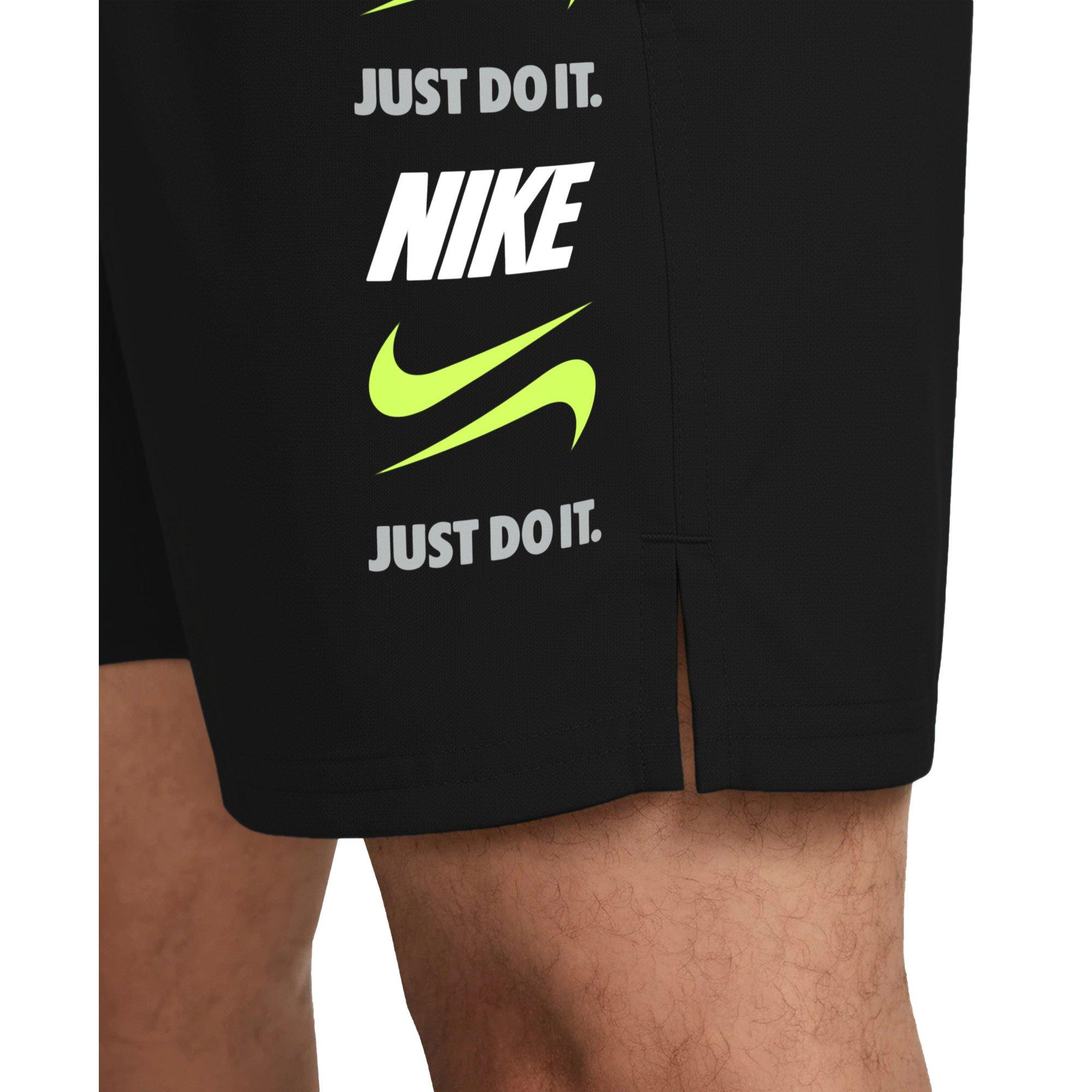 Nike Men's Swim 7" Breaker Brief-Lined Volley Swim Shorts - BLACK Thumbnail View 4