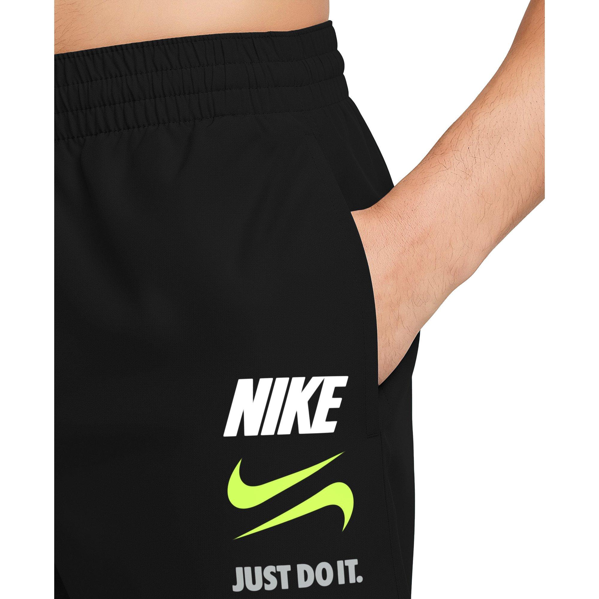 Nike Men's Swim 7" Breaker Brief-Lined Volley Swim Shorts - BLACK Thumbnail View 5