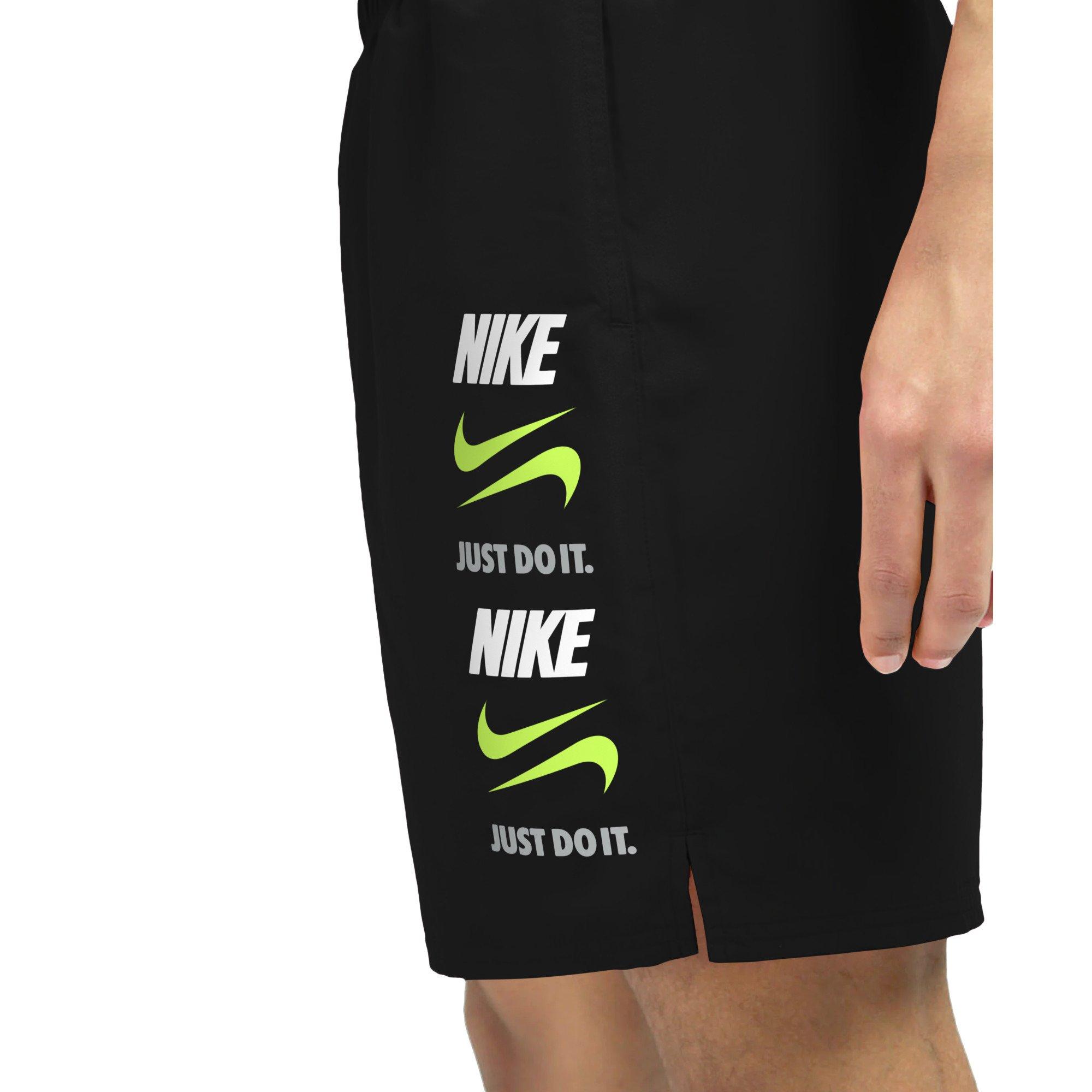 Nike Men's Swim 7" Breaker Brief-Lined Volley Swim Shorts - BLACK Thumbnail View 6
