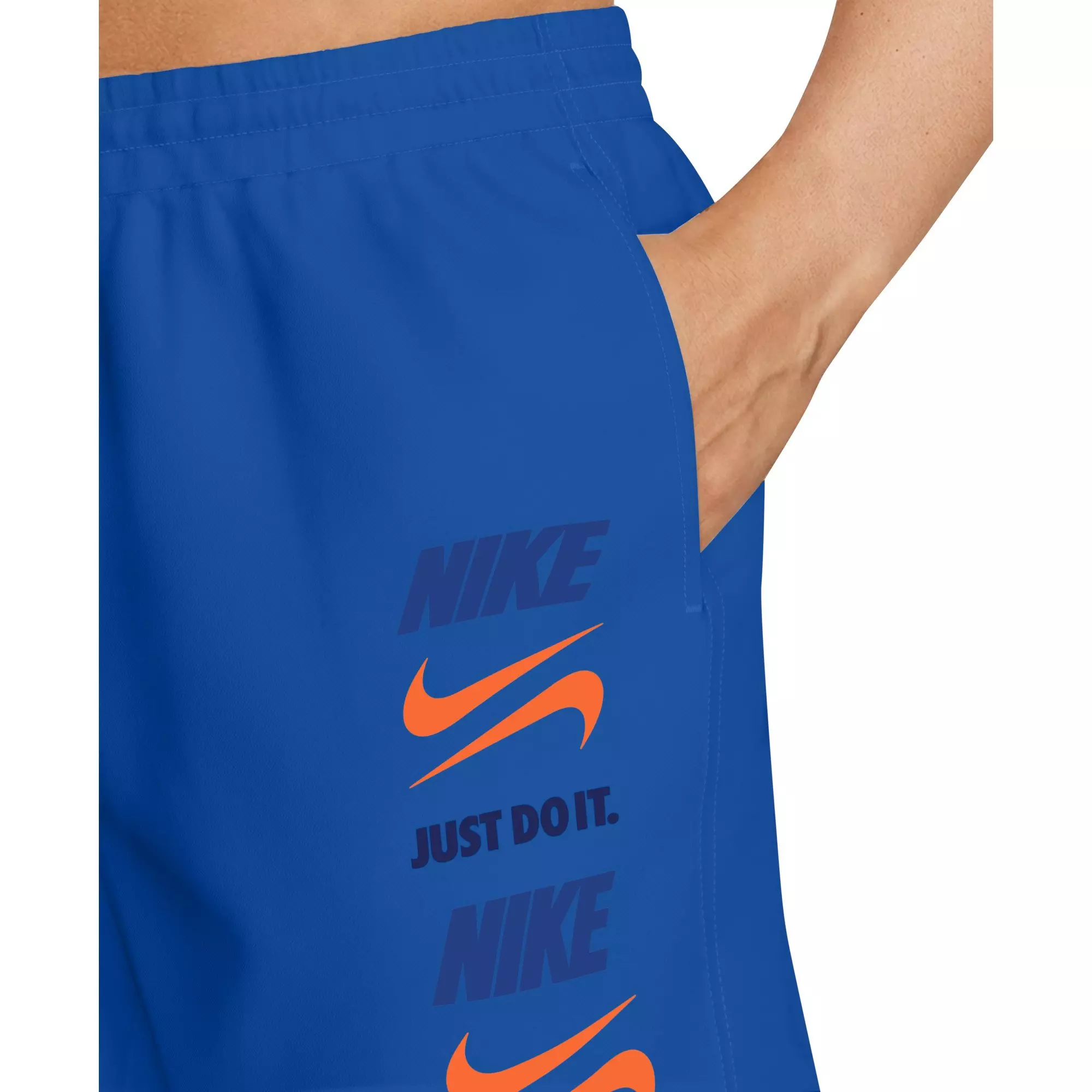 Nike Men's Swim 7" Breaker Brief-Lined Volley Swim Shorts - BLUE