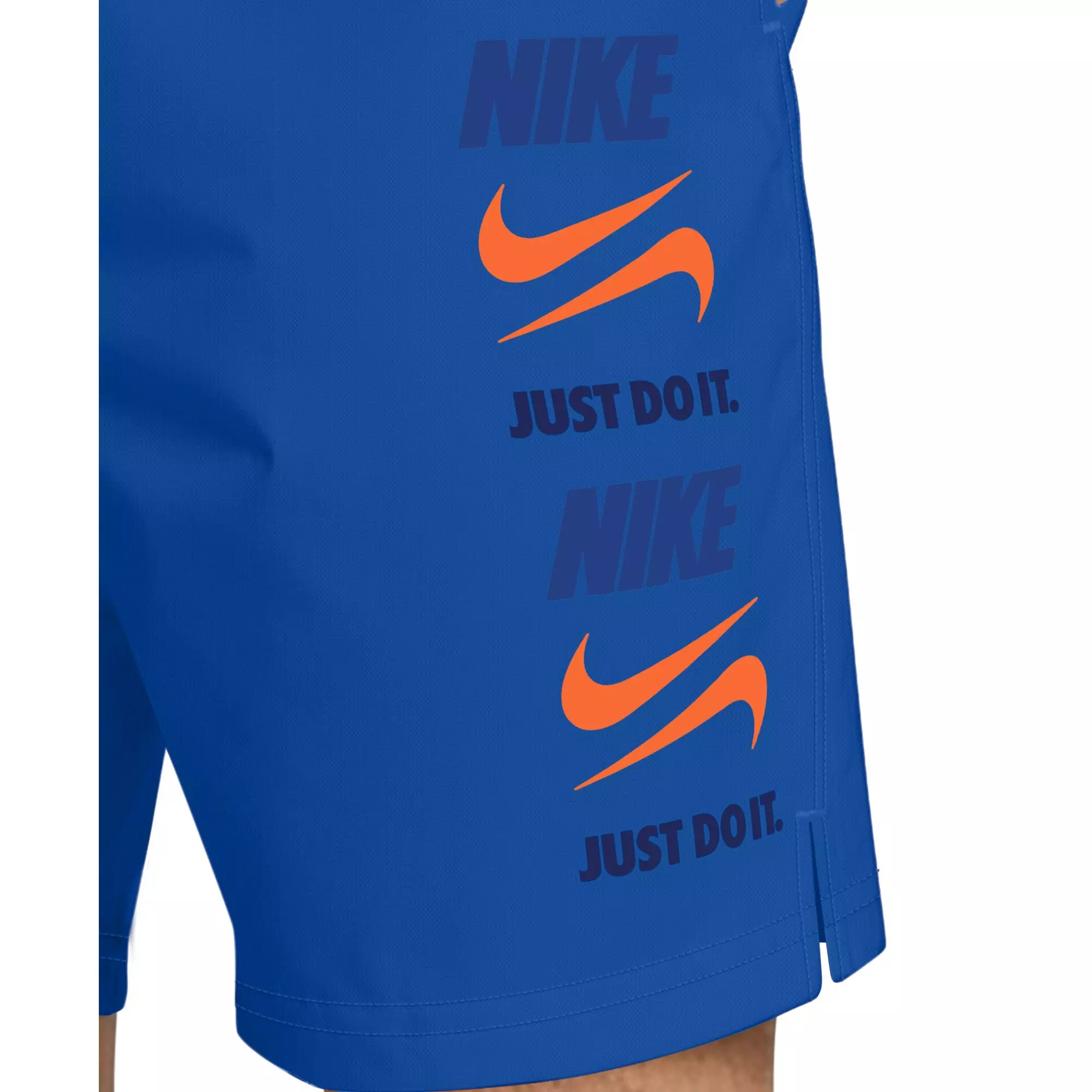 Nike Men's Swim 7" Breaker Brief-Lined Volley Swim Shorts - BLUE