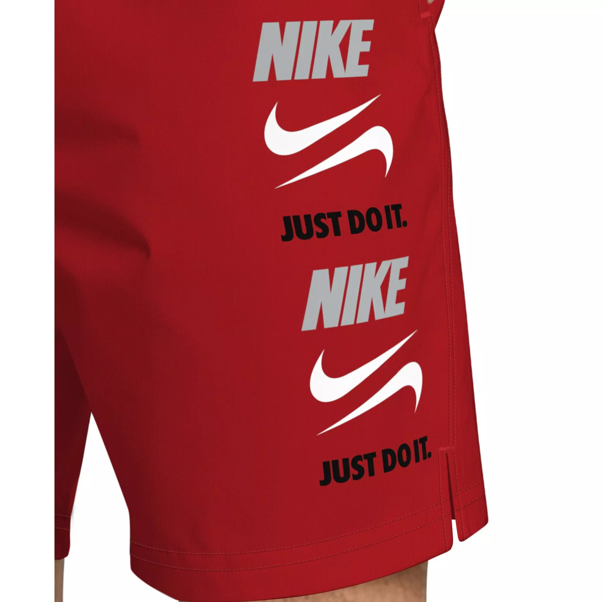 Nike Men's Swim 7" Breaker Brief-Lined Volley Swim Shorts - RED