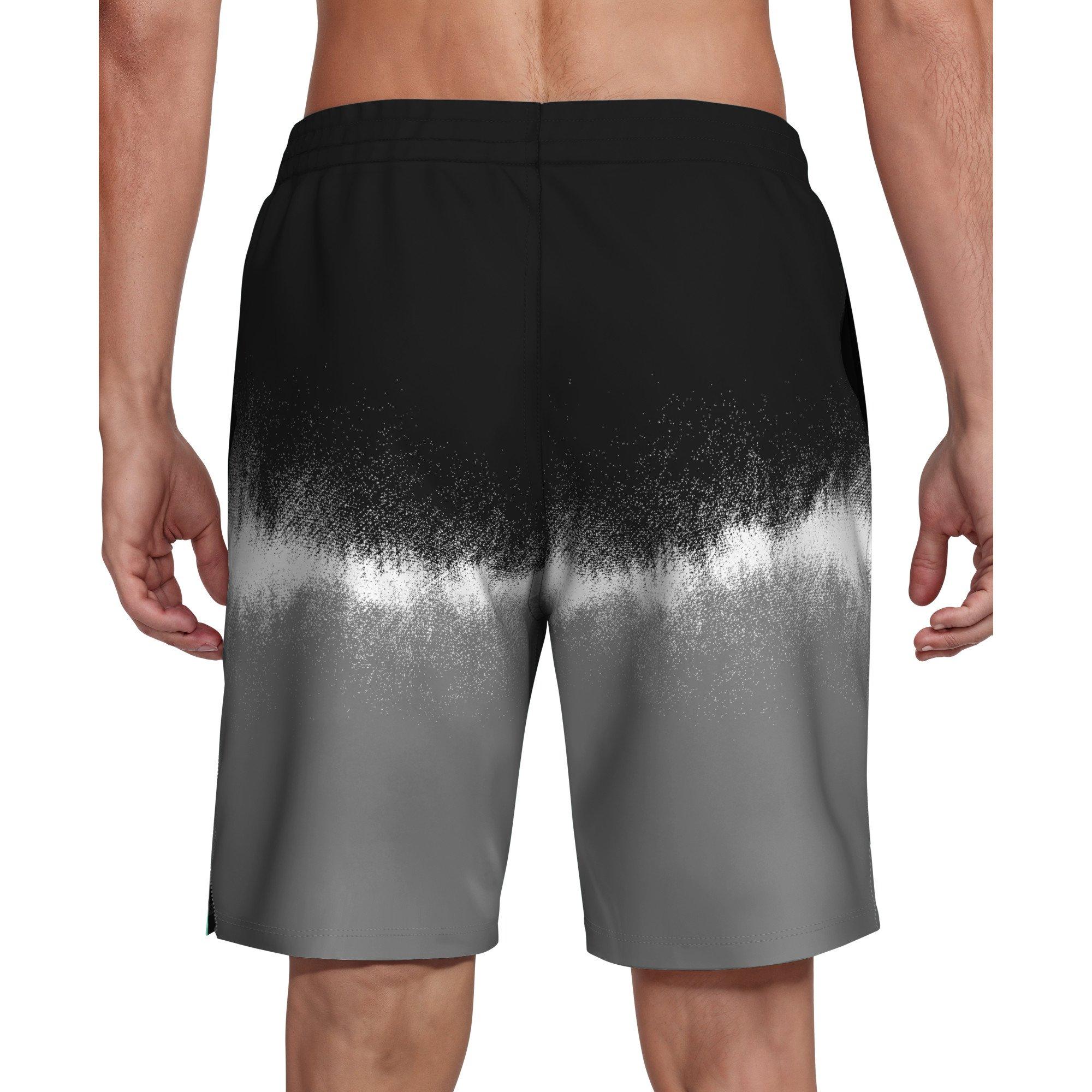 Nike Men's Swim Breaker Brief-Lined 9" Volley Swim Shorts - BLACK Thumbnail View 2