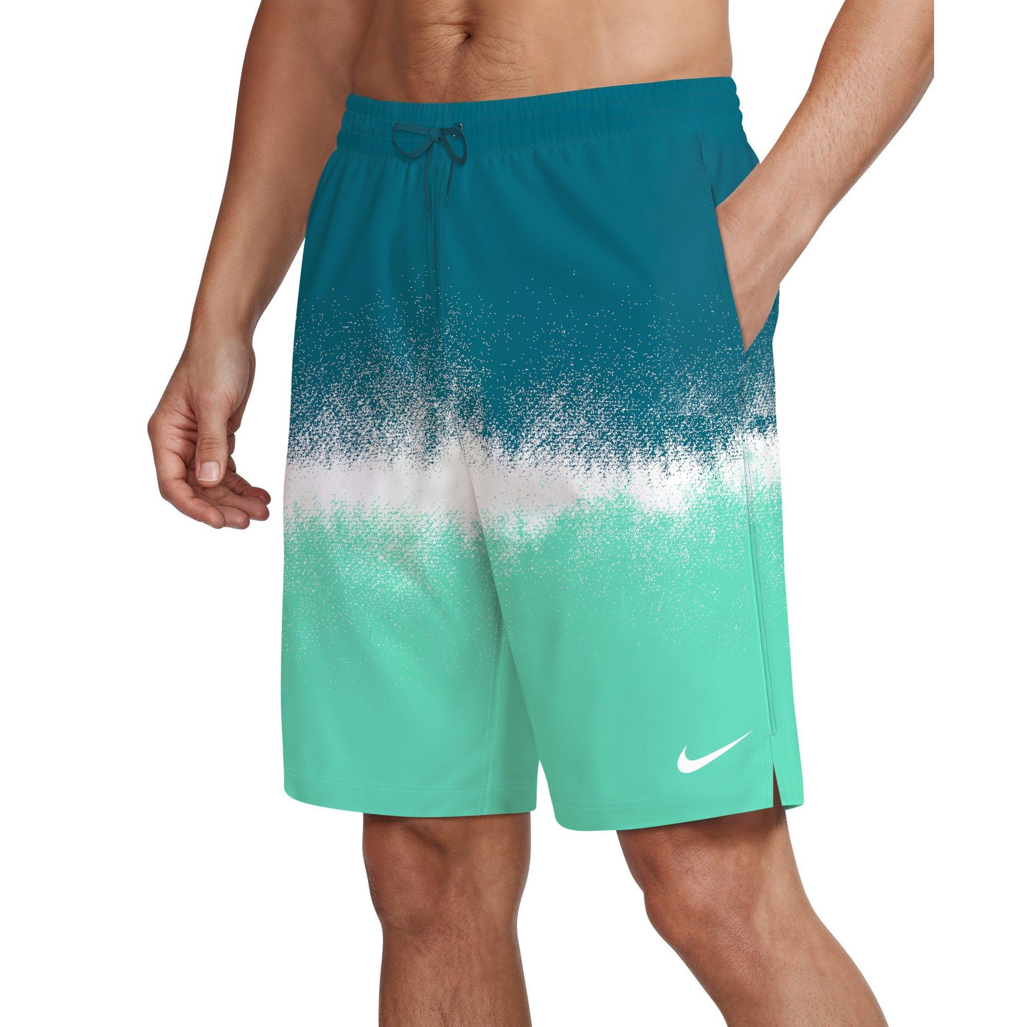 Nike Men's Swim Breaker Brief-Lined 9" Volley Swim Shorts - TURQUOISE Thumbnail View 1