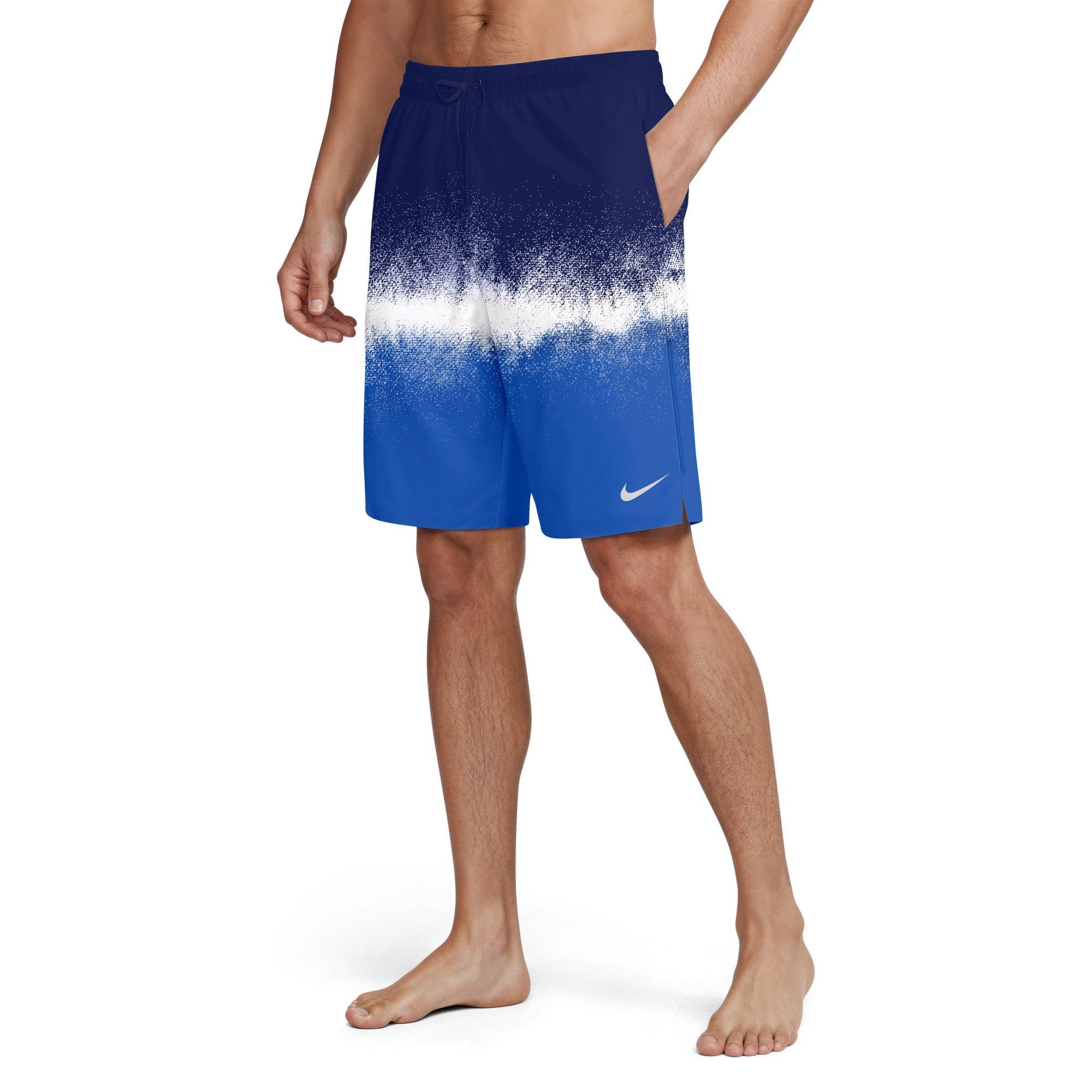 Nike Men's Swim Breaker Brief-Lined 9" Volley Swim Shorts - NAVY/BLUE Thumbnail View 6