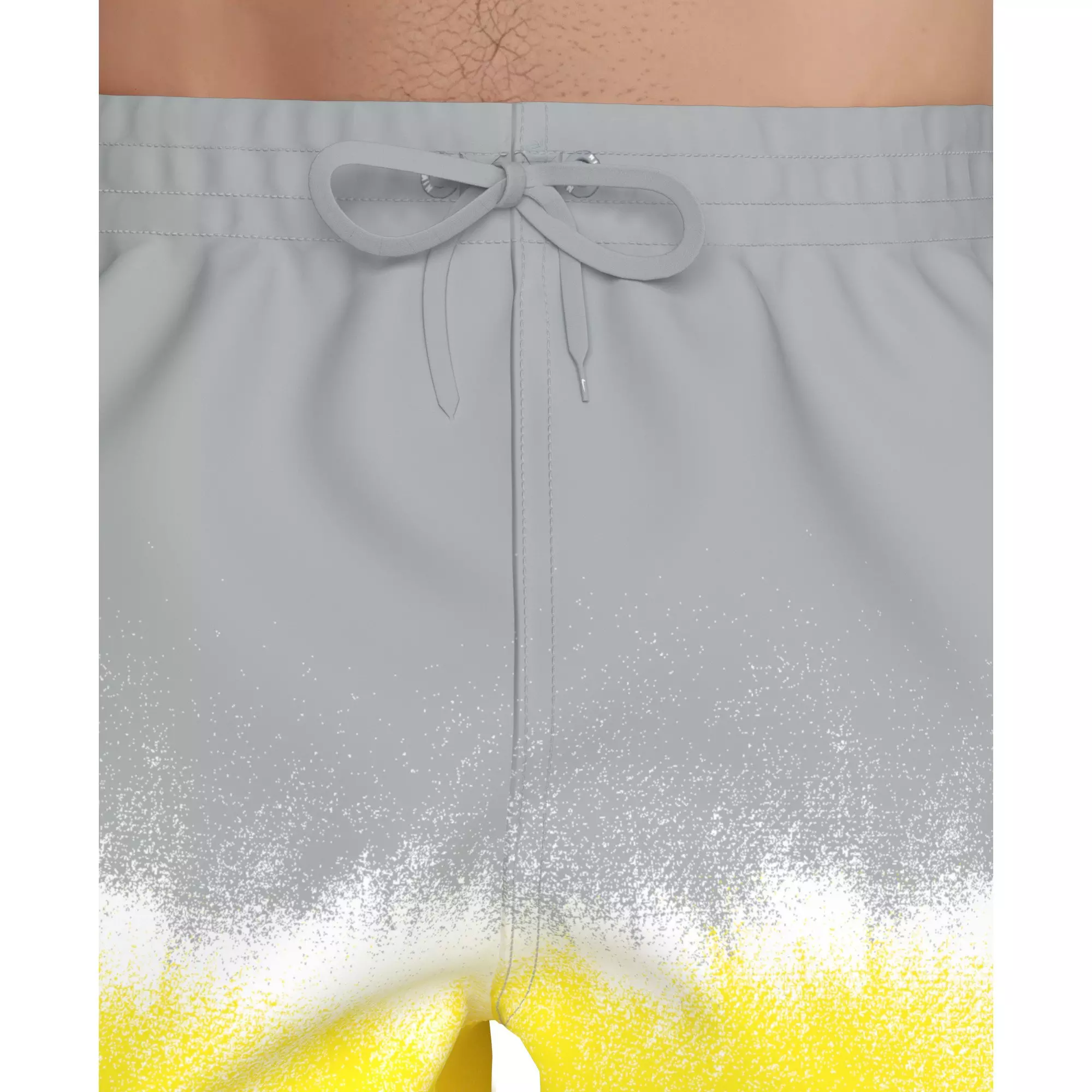 Nike Men's Swim Breaker Brief-Lined 9" Volley Swim Shorts - GREY/YELLOW