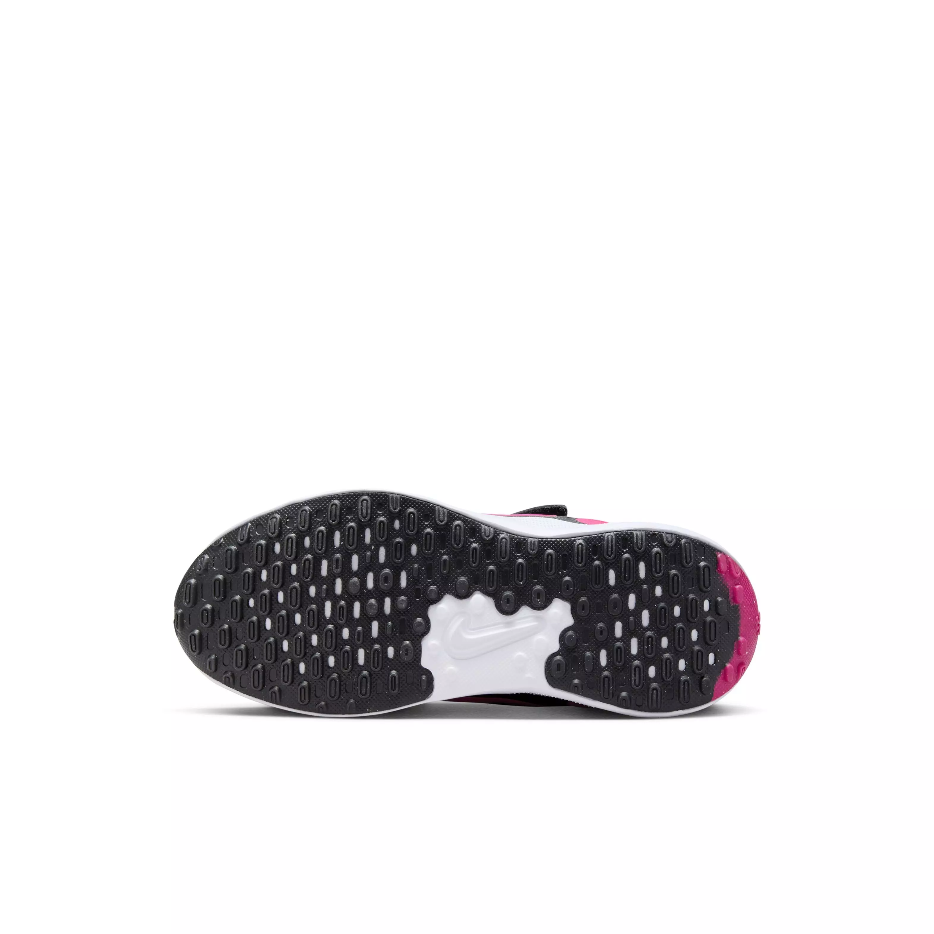 Nike Revolution 7 "Black/White/Hyper Pink" Preschool Girls' Running Shoe - BLACK/WHITE/PINK