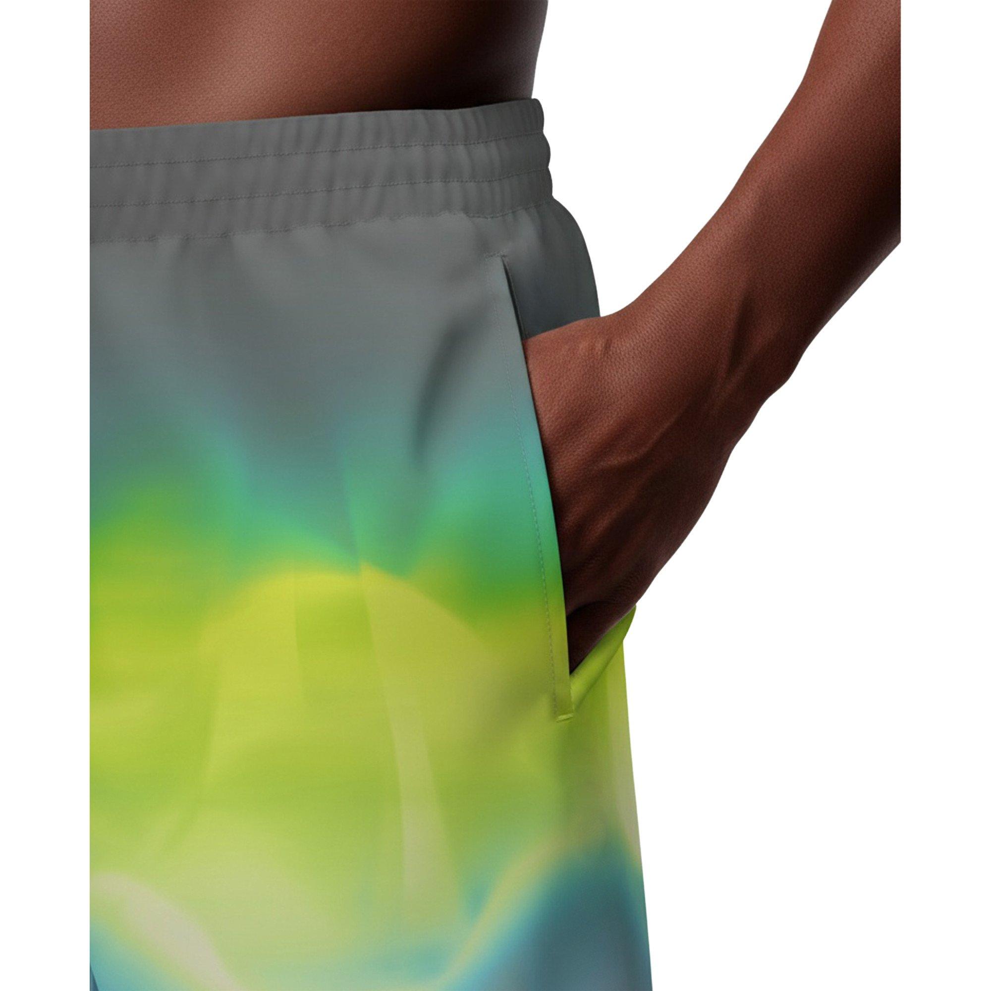 Nike Men's Swim Breaker 9" Brief-Lined Volley Swim Shorts - GREY Thumbnail View 5