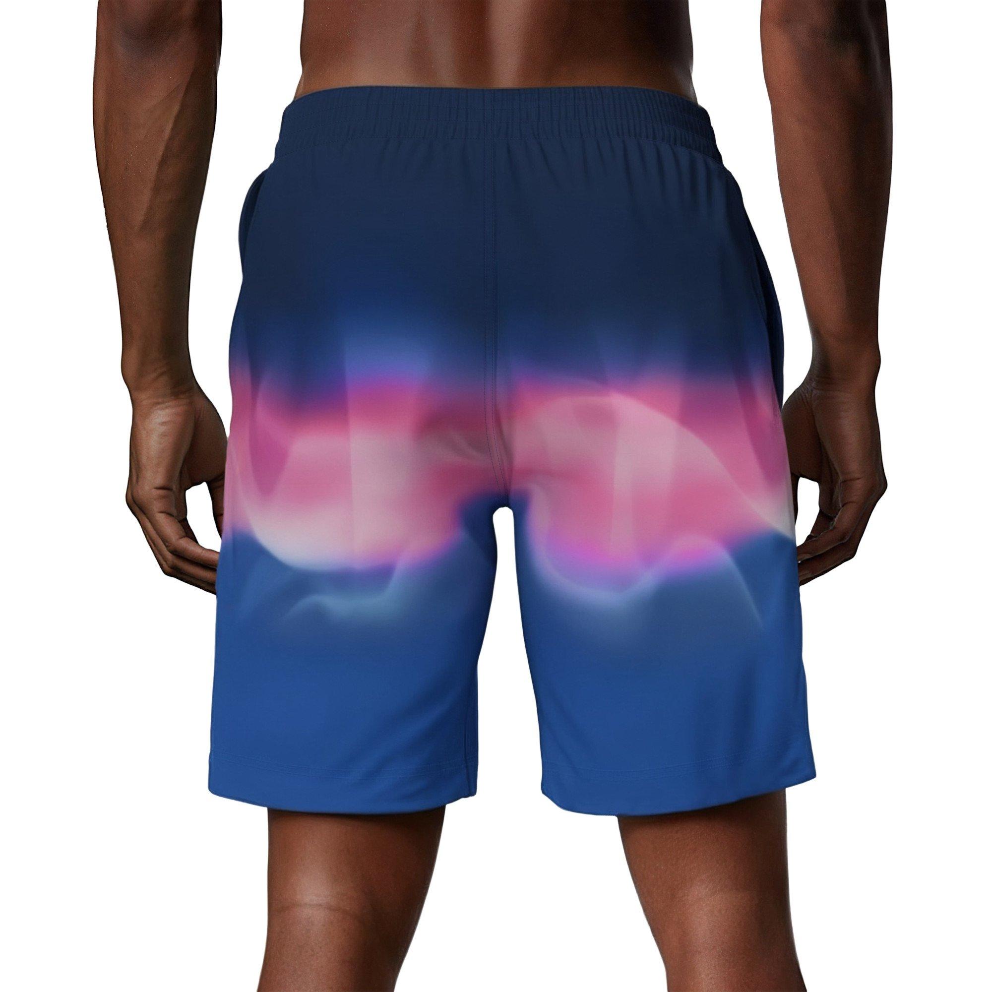 Nike Men's Swim Breaker 9" Brief-Lined Volley Swim Shorts - BLUE Thumbnail View 2