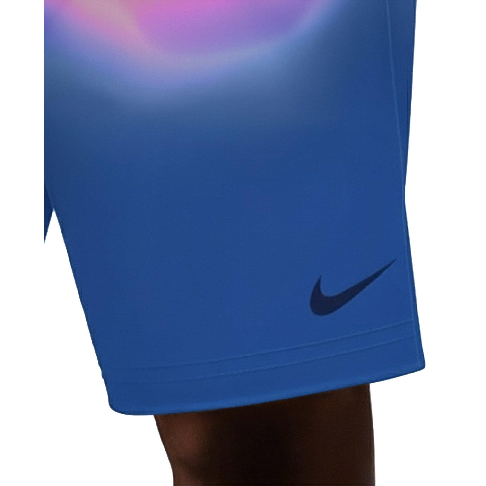 Nike Men's Swim Breaker 9" Brief-Lined Volley Swim Shorts - BLUE Thumbnail View 6