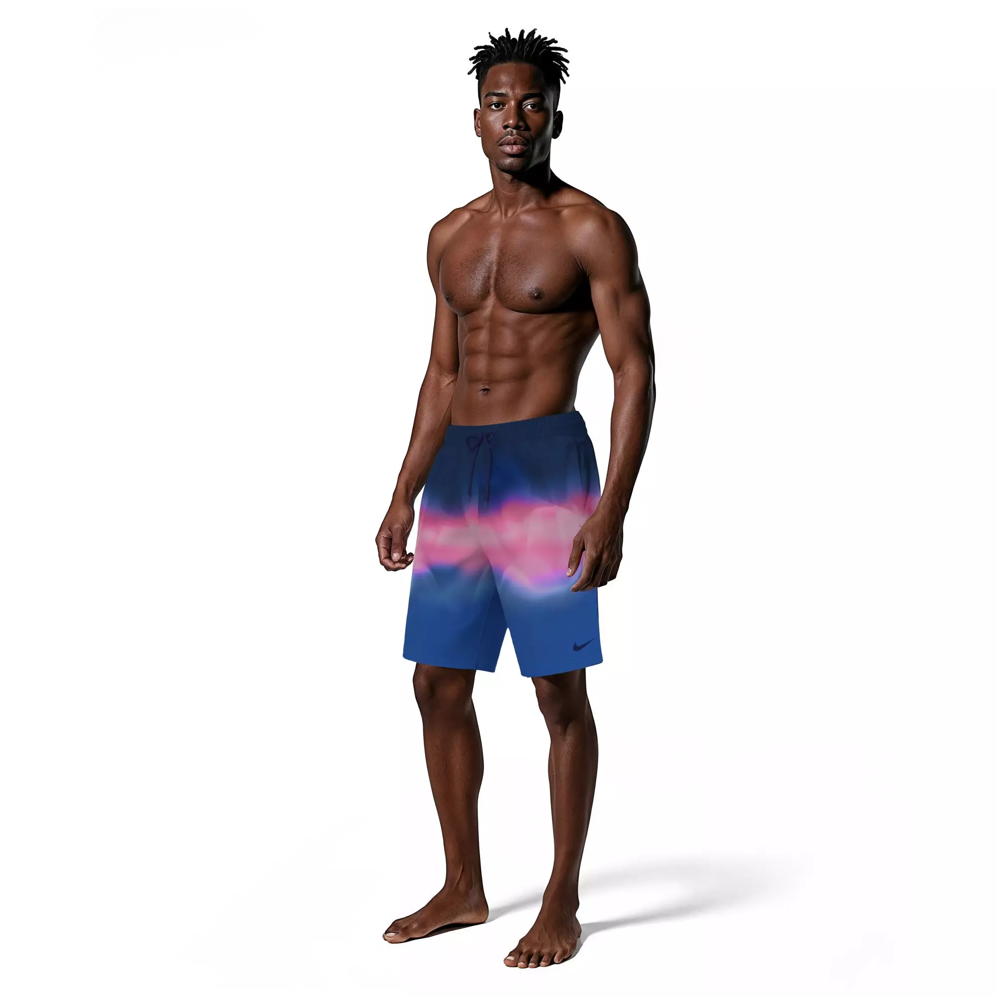 Nike Men's Swim Breaker 9" Brief-Lined Volley Swim Shorts - BLUE
