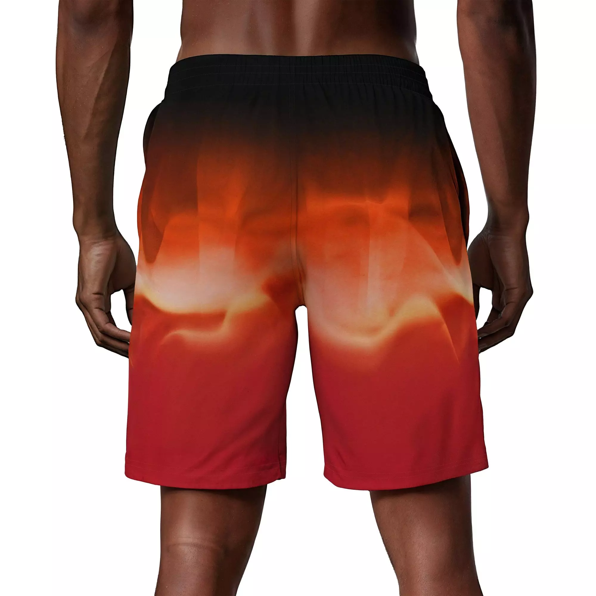 Nike Men's Swim Breaker 9" Brief-Lined Volley Swim Shorts - RED