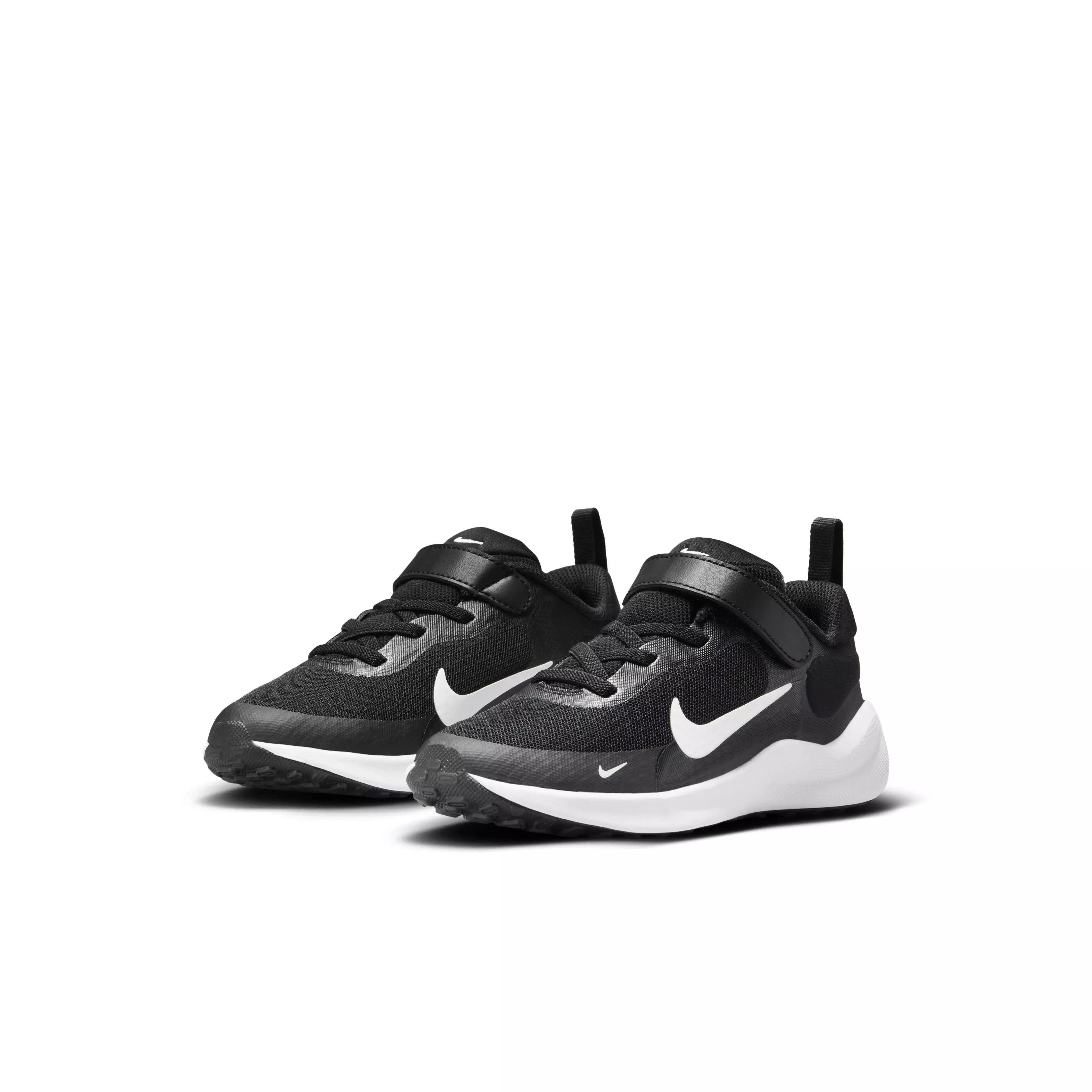 Nike Revolution 7 "Black/White/White" Preschool Boys' Running Shoe - BLACK/WHITE/WHITE