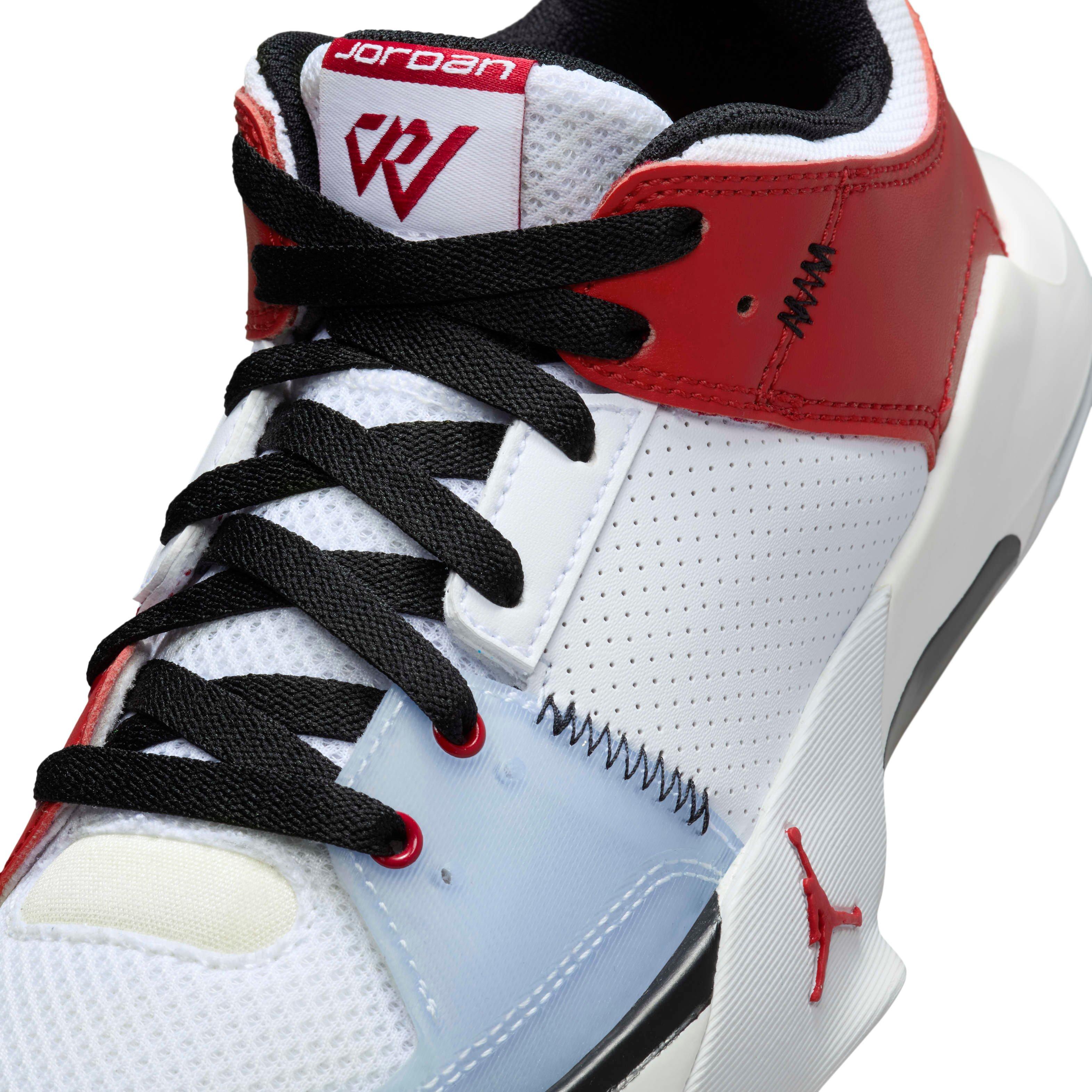 Jordan One Take 5 Grade School Boys' "White/Sail/Black/Gym Red" Shoe