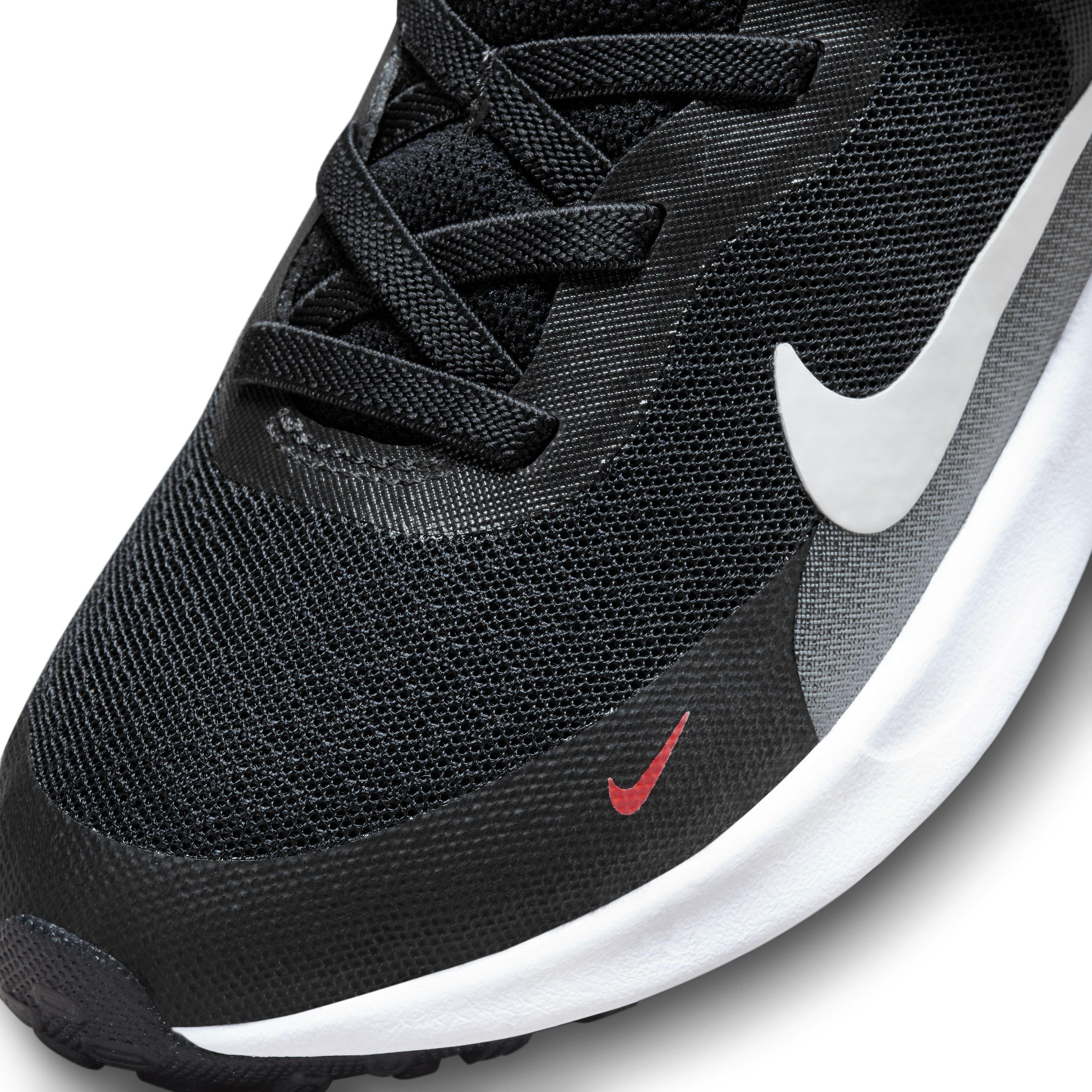 Nike Revolution 7 "Dark Obsidian/Bright Crimson/Black/White" Preschool Boys' Running Shoe - DK OBSIDIAN/CRIMSON/BLACK/WHITE Thumbnail View 7