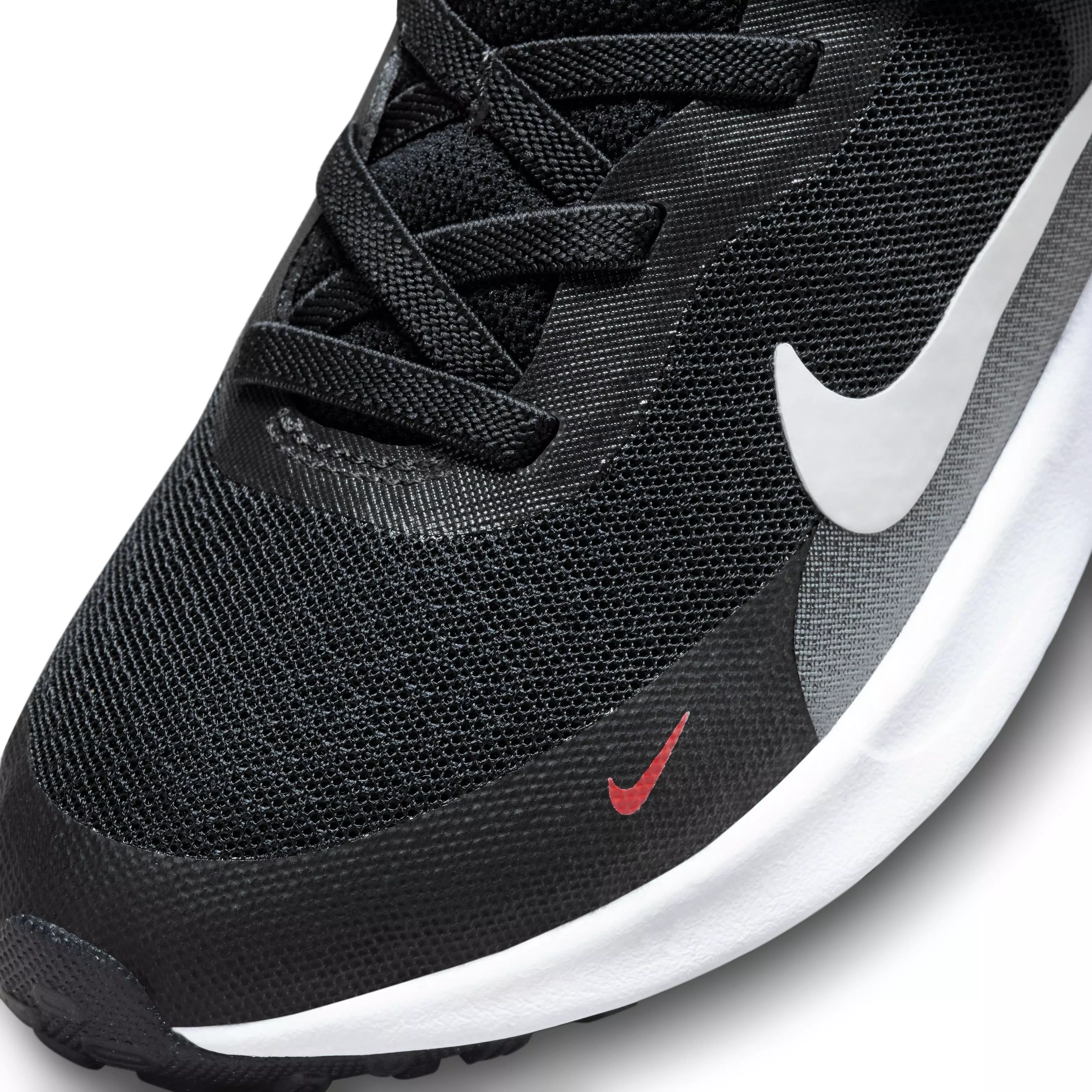 Nike Revolution 7 "Dark Obsidian/Bright Crimson/Black/White" Preschool Boys' Running Shoe - DK OBSIDIAN/CRIMSON/BLACK/WHITE