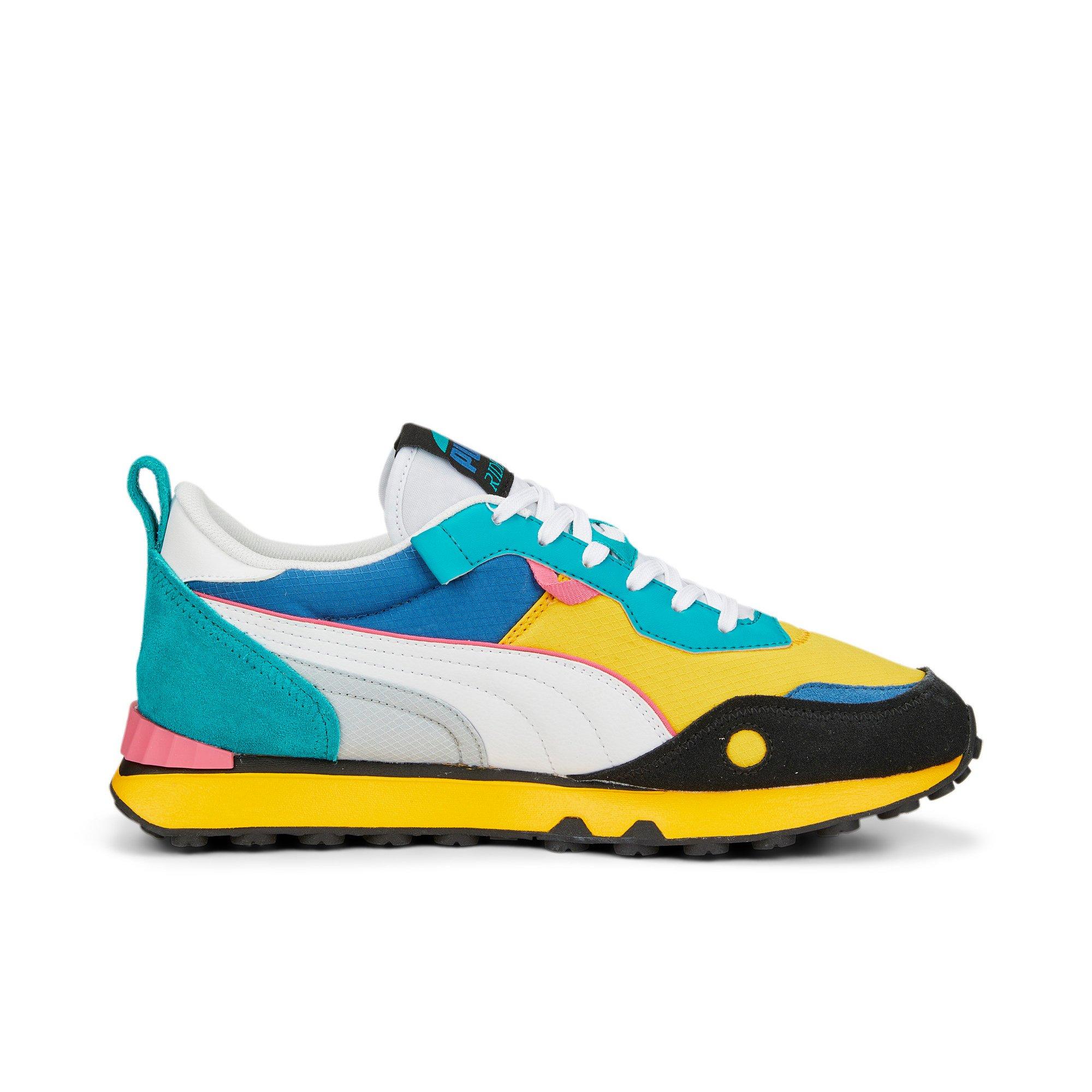 PUMA Rider FV Future Vintage "Tangerine/Puma Black" Men's Shoe - TANGERINE/BLACK Thumbnail View 1