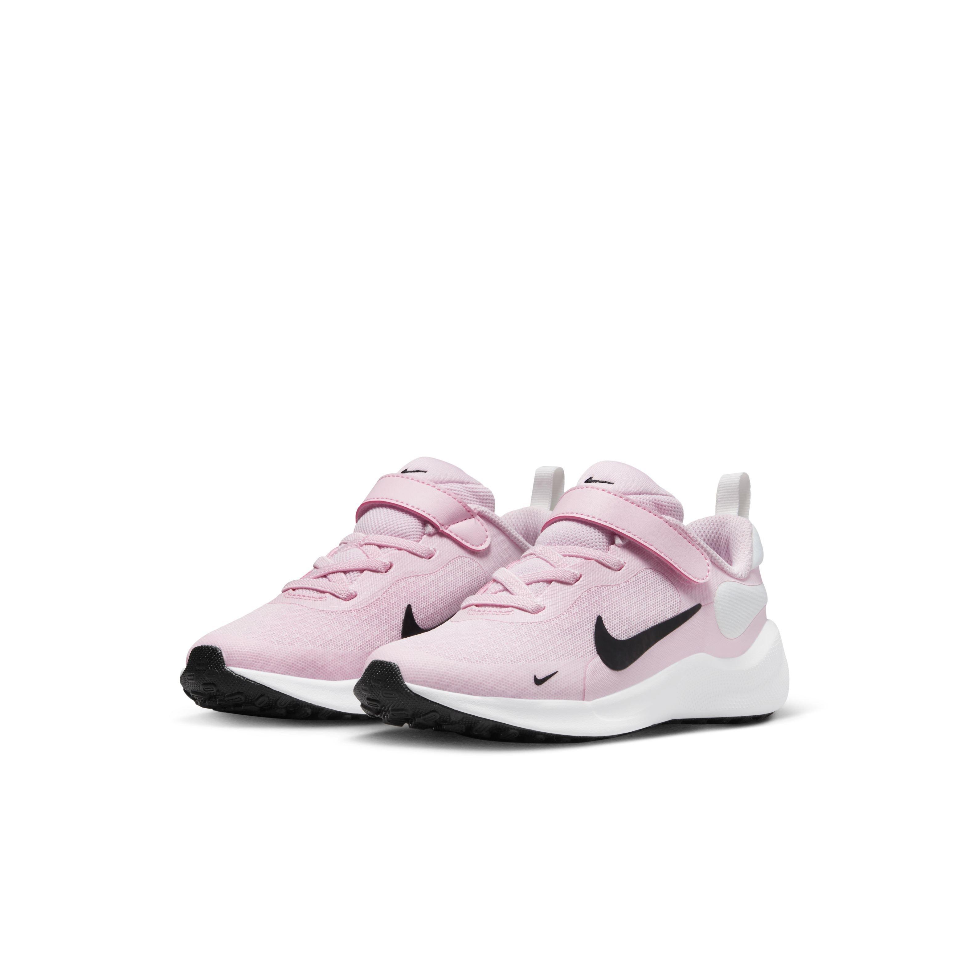 Nike Revolution Preschool Girls' "Pink Foam/Summit White/White/Black" Running Shoe