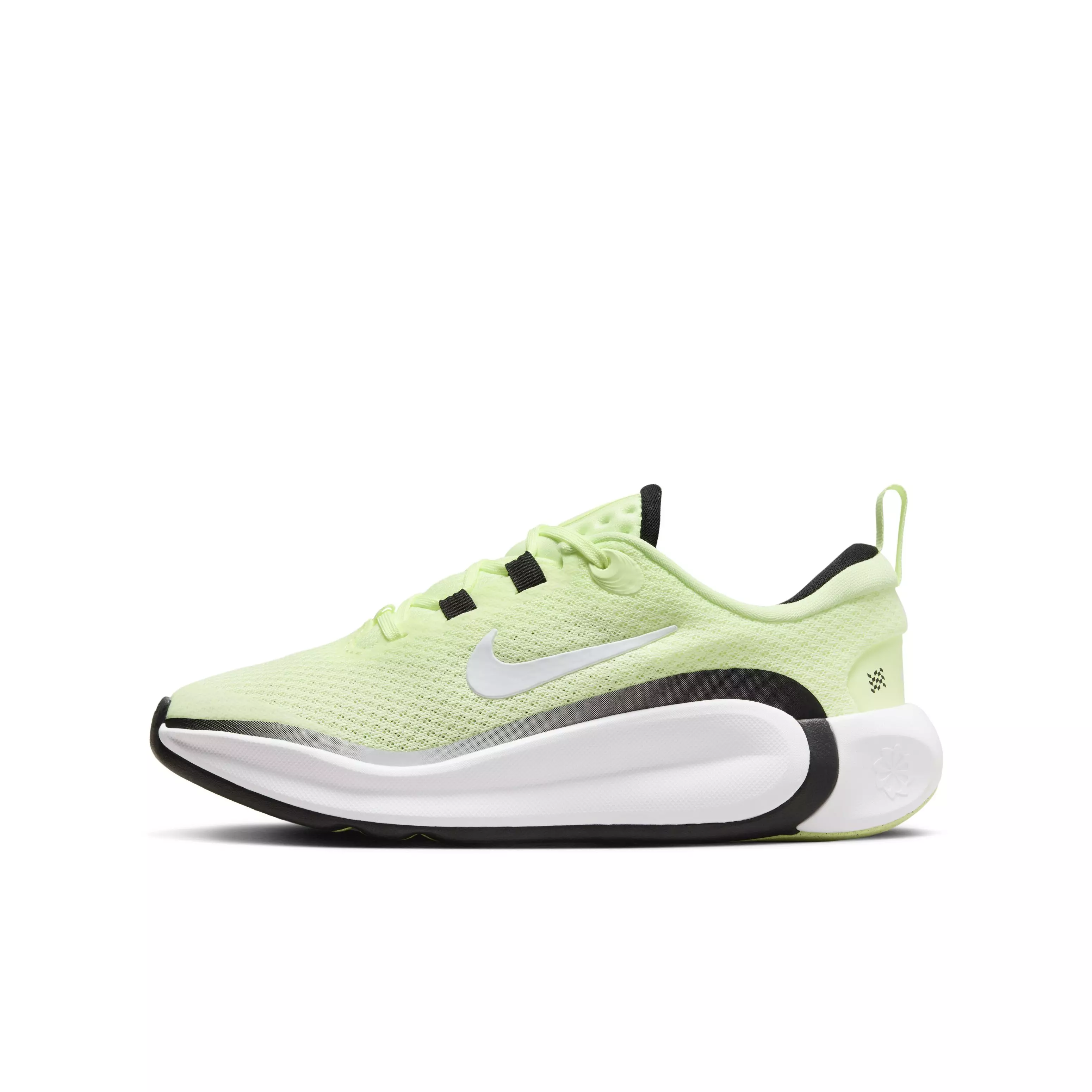 Nike Infinity Flow "Barely Volt/Black/White" Grade School Boys' Running Shoe - VOLT/BLACK/WHITE