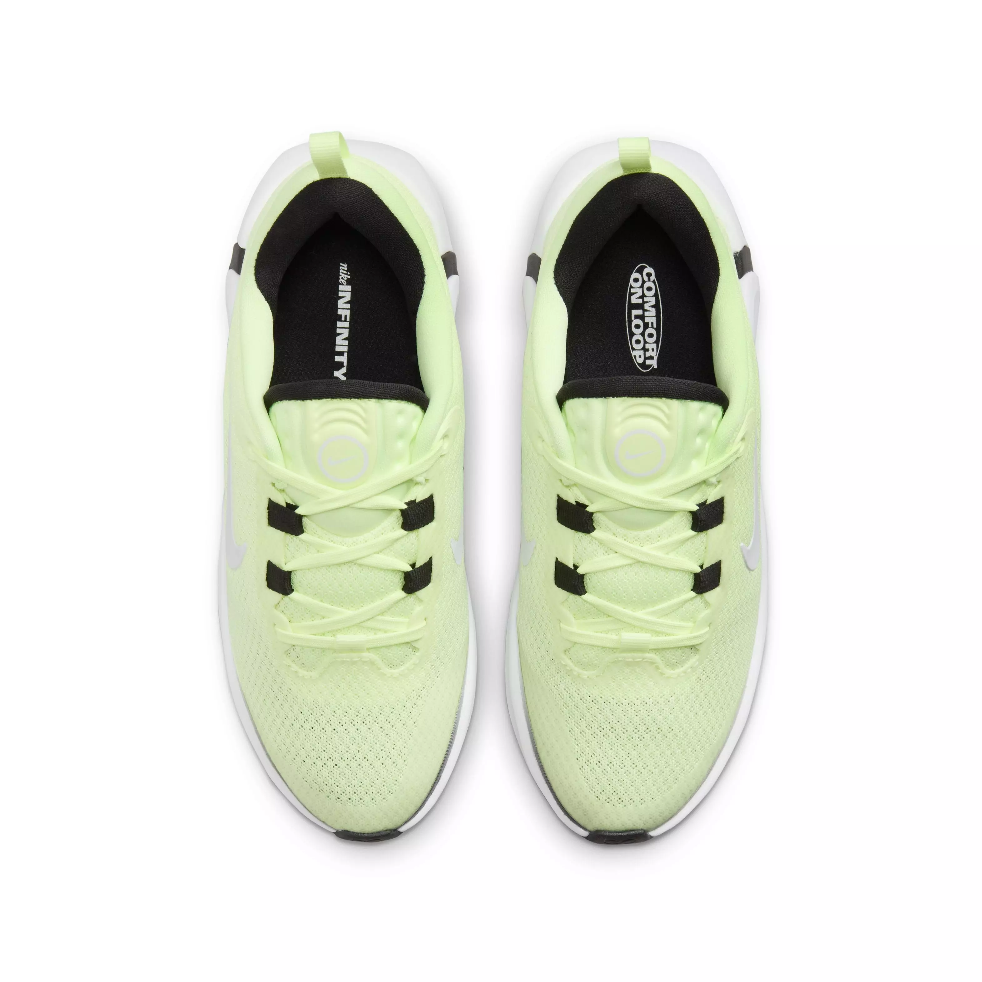 Nike Infinity Flow "Barely Volt/Black/White" Grade School Boys' Running Shoe - VOLT/BLACK/WHITE