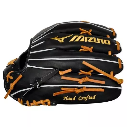 Mizuno GMP-7100D Pro 12.75" Premium Outfielder Baseball Glove LHT - BLACK