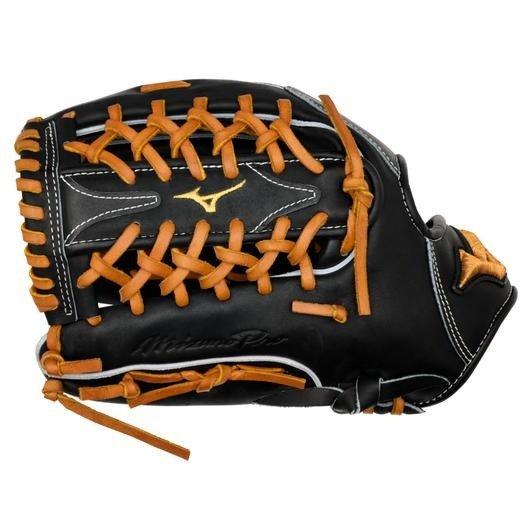Mizuno GMP-7100D Pro 12.75" Premium Outfielder Baseball Glove LHT - BLACK Thumbnail View 4