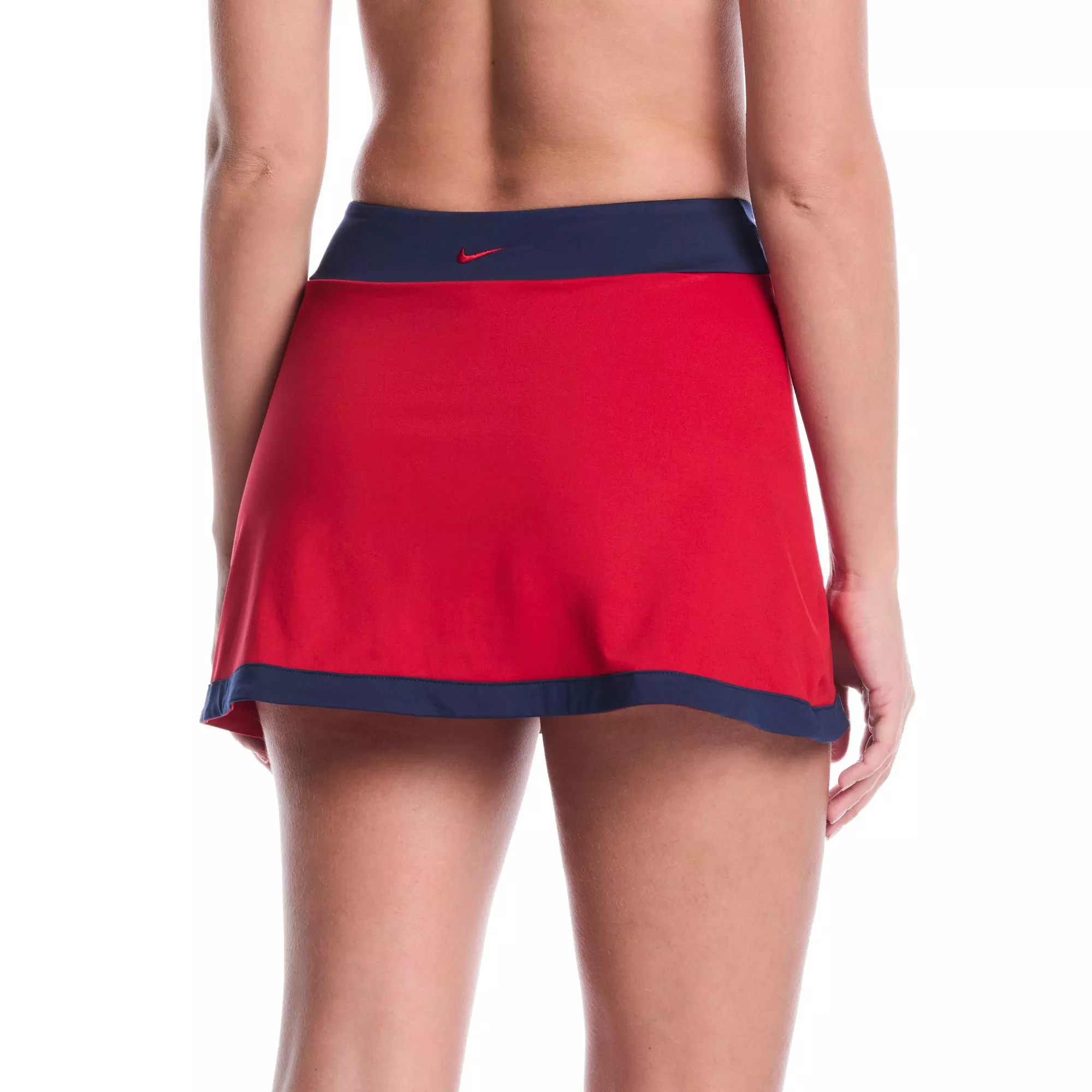 Nike Women's Swim Color Block Swim Skirt - RED