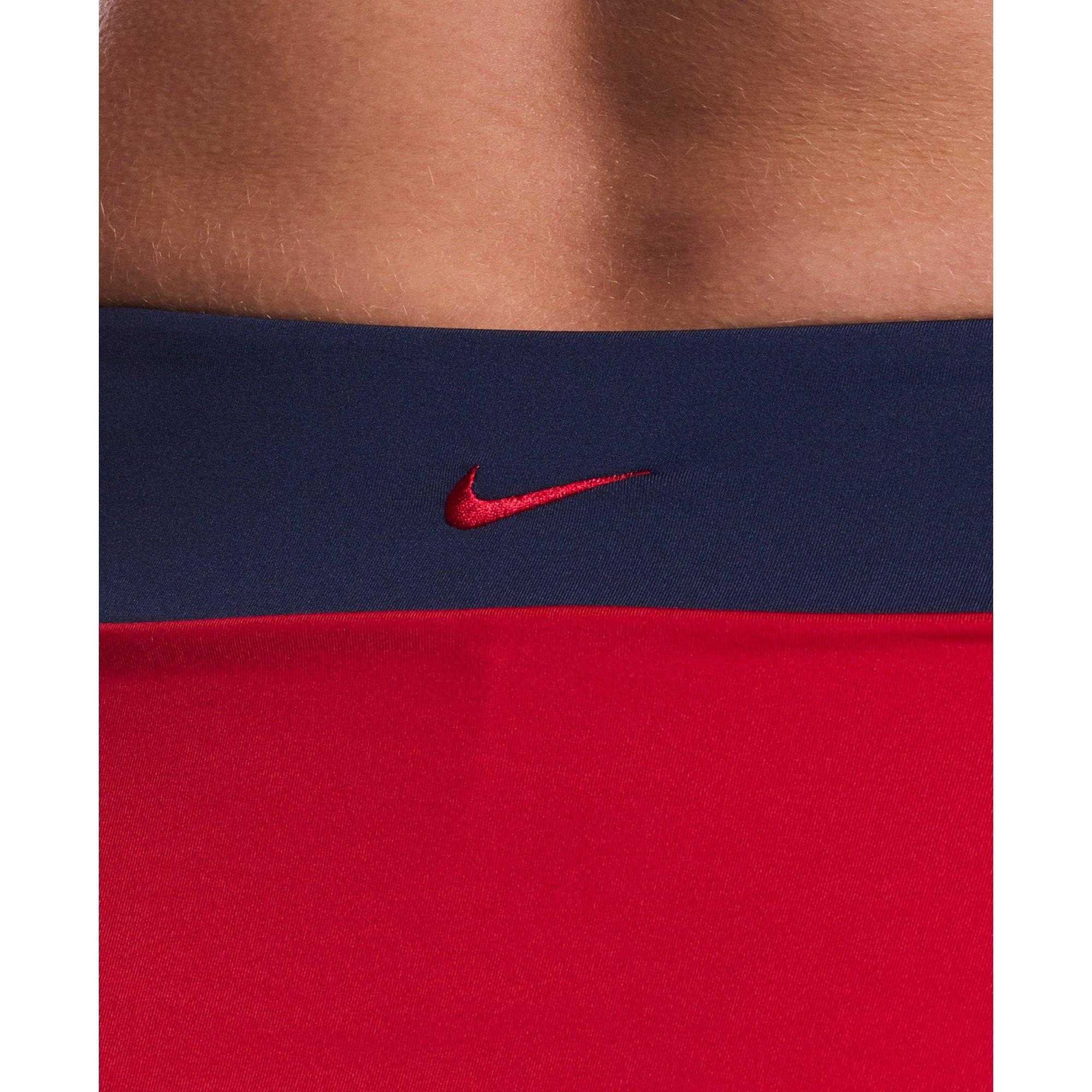 Nike Women's Swim Color Block Swim Skirt - RED Thumbnail View 3