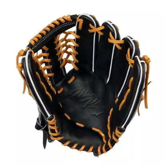 Mizuno GMP-7100D Pro 12.75" Premium Outfielder Baseball Glove RHT - BLACK