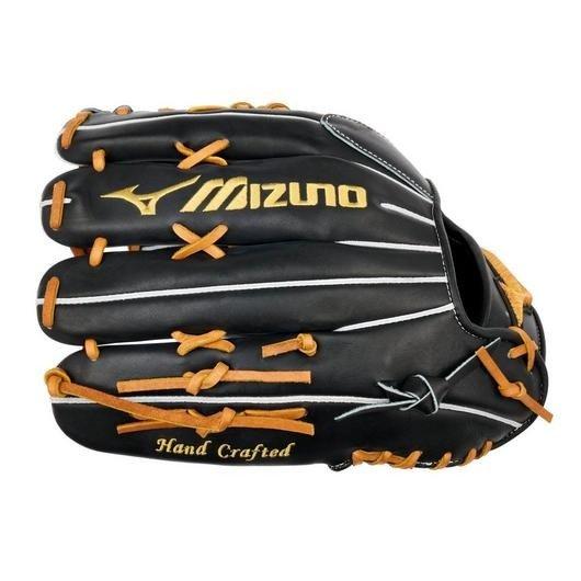 Mizuno GMP-7100D Pro 12.75" Premium Outfielder Baseball Glove RHT - BLACK Thumbnail View 4