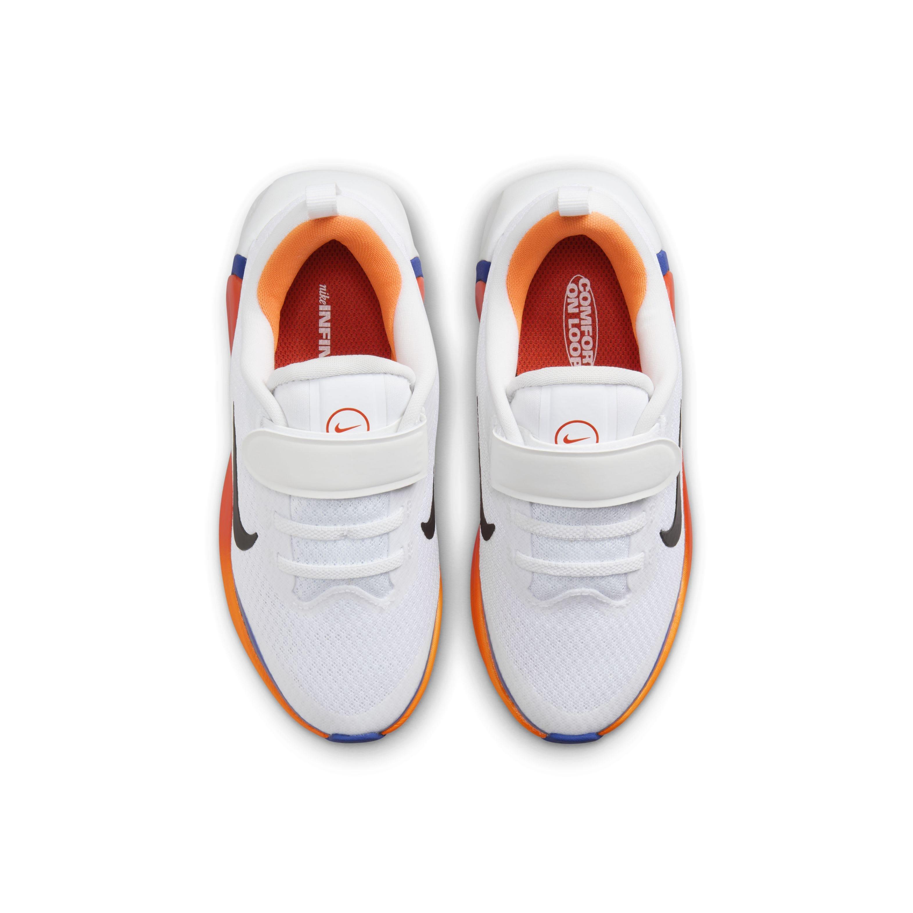 Nike Infinity Flow Preschool Boys' "White/Astronomy Blue/Total Orange/Black" Running Shoe
