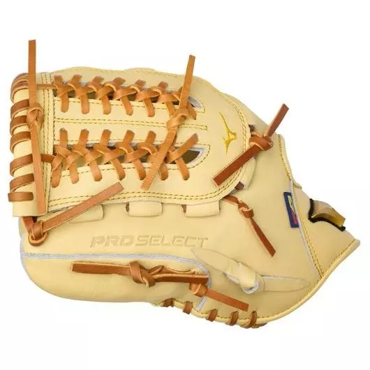 Mizuno GPS-10D Pro Select 12" Premium Pitcher Baseball Glove LHT - CAMEL
