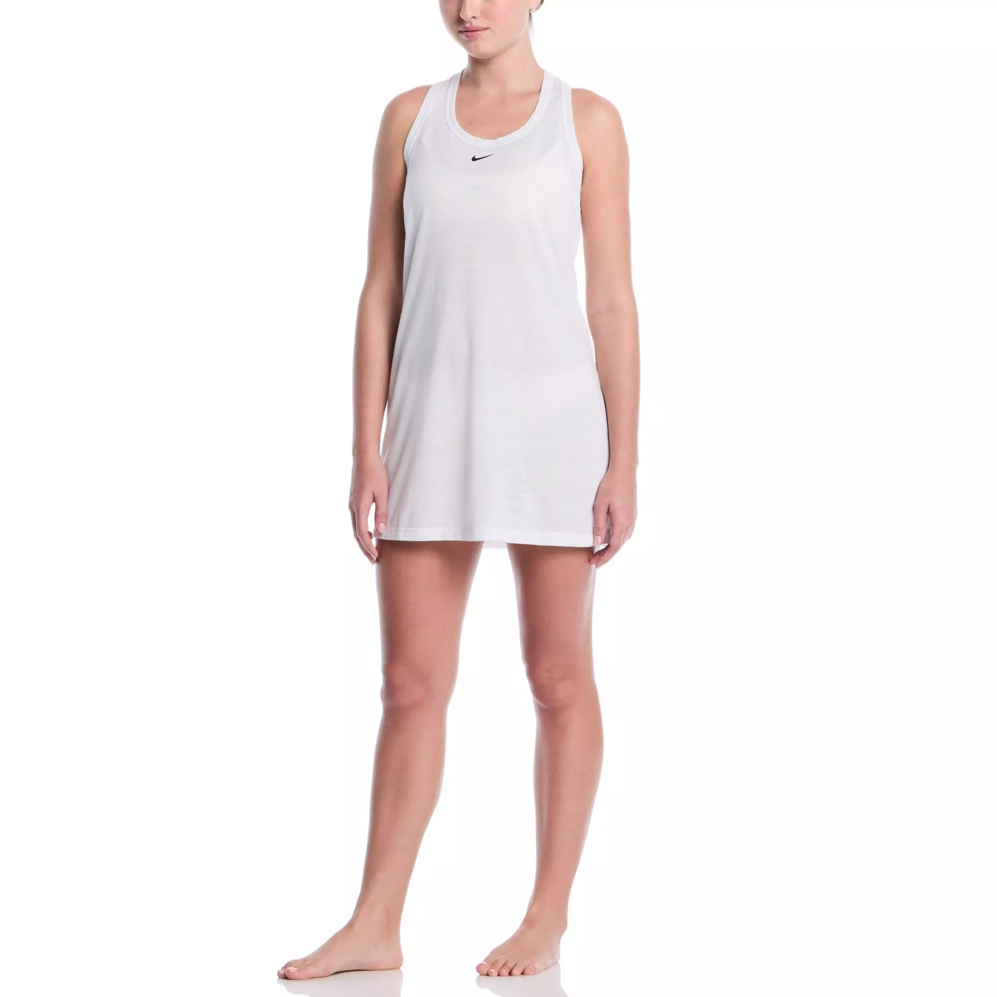 Nike Women's Swim Cover Up Dress - WHITE