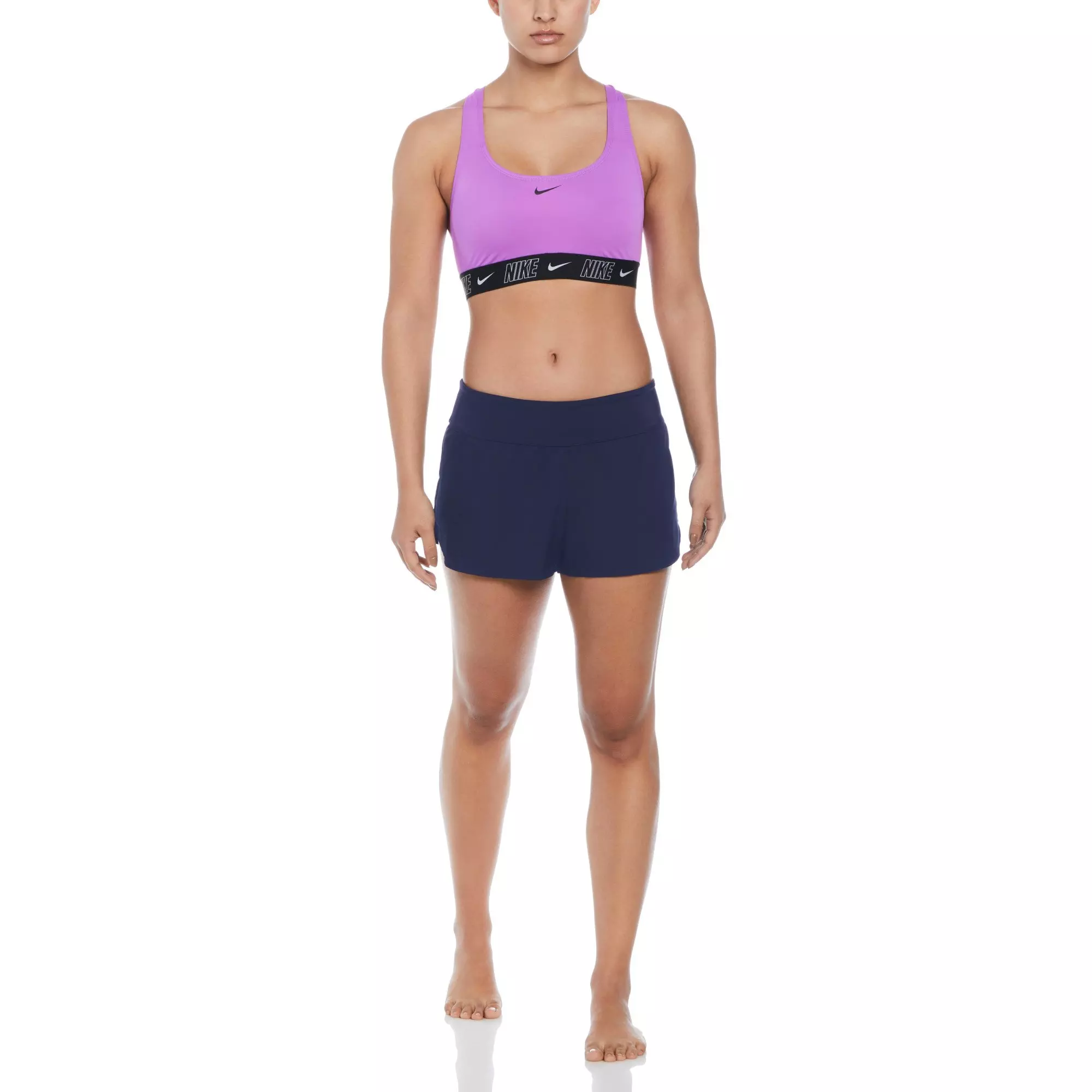 Nike Women's Swim Solid Element Swimming Boardshorts - Navy - NAVY