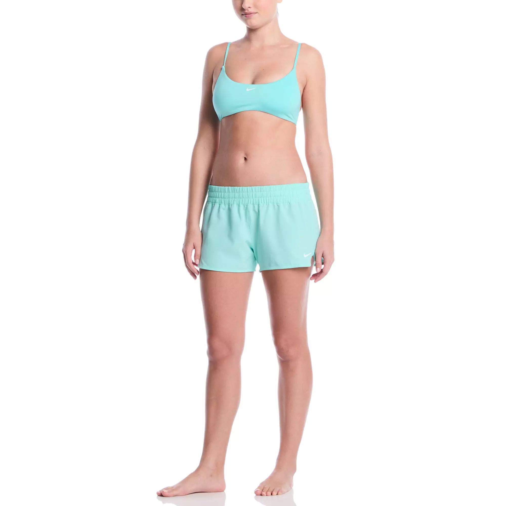 Nike Women's Swim Breaker Volley Cover-Up Short - TURQUOISE