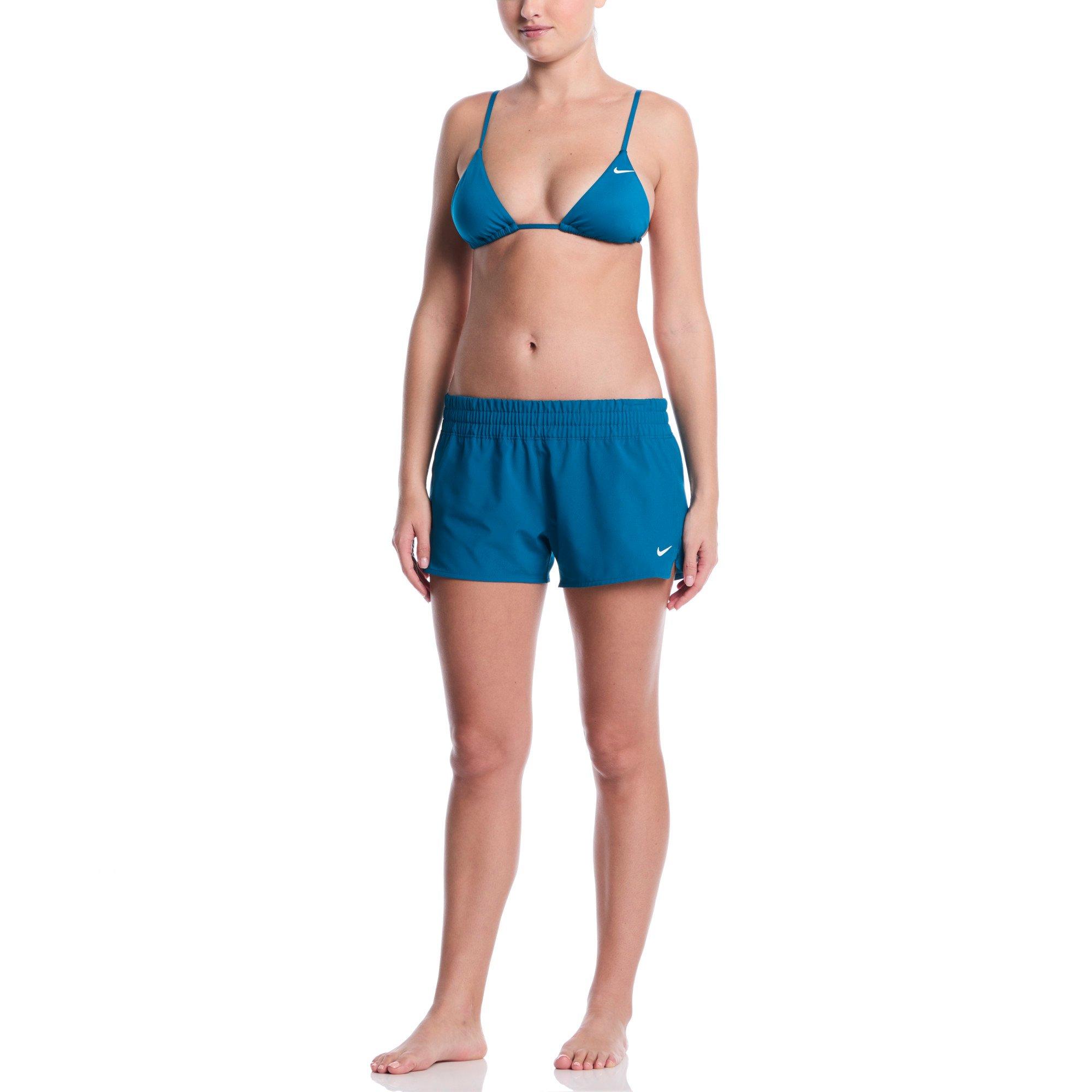 Nike Women's Swim Breaker Volley Cover-Up Short - TEAL Thumbnail View 5