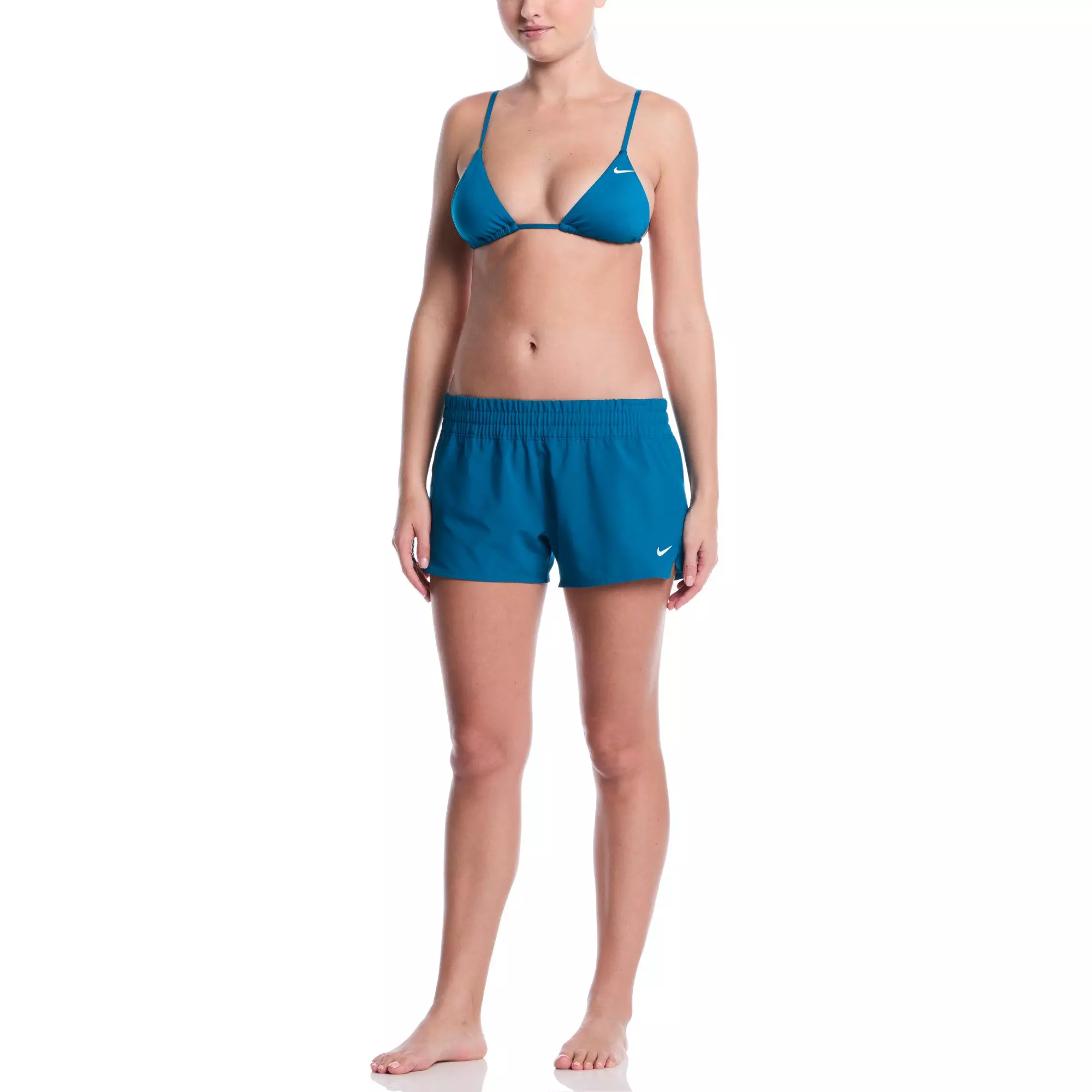 Nike Women's Swim Breaker Volley Cover-Up Short - TEAL