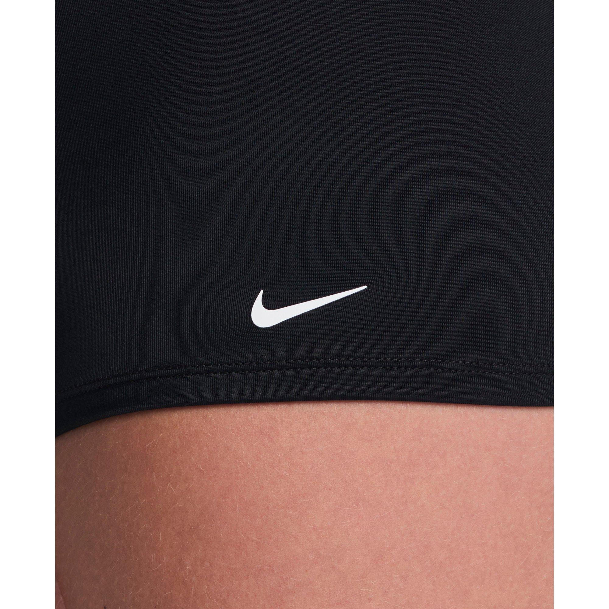 Nike Women's Swim Logo Tape Kickshort - BLACK Thumbnail View 3