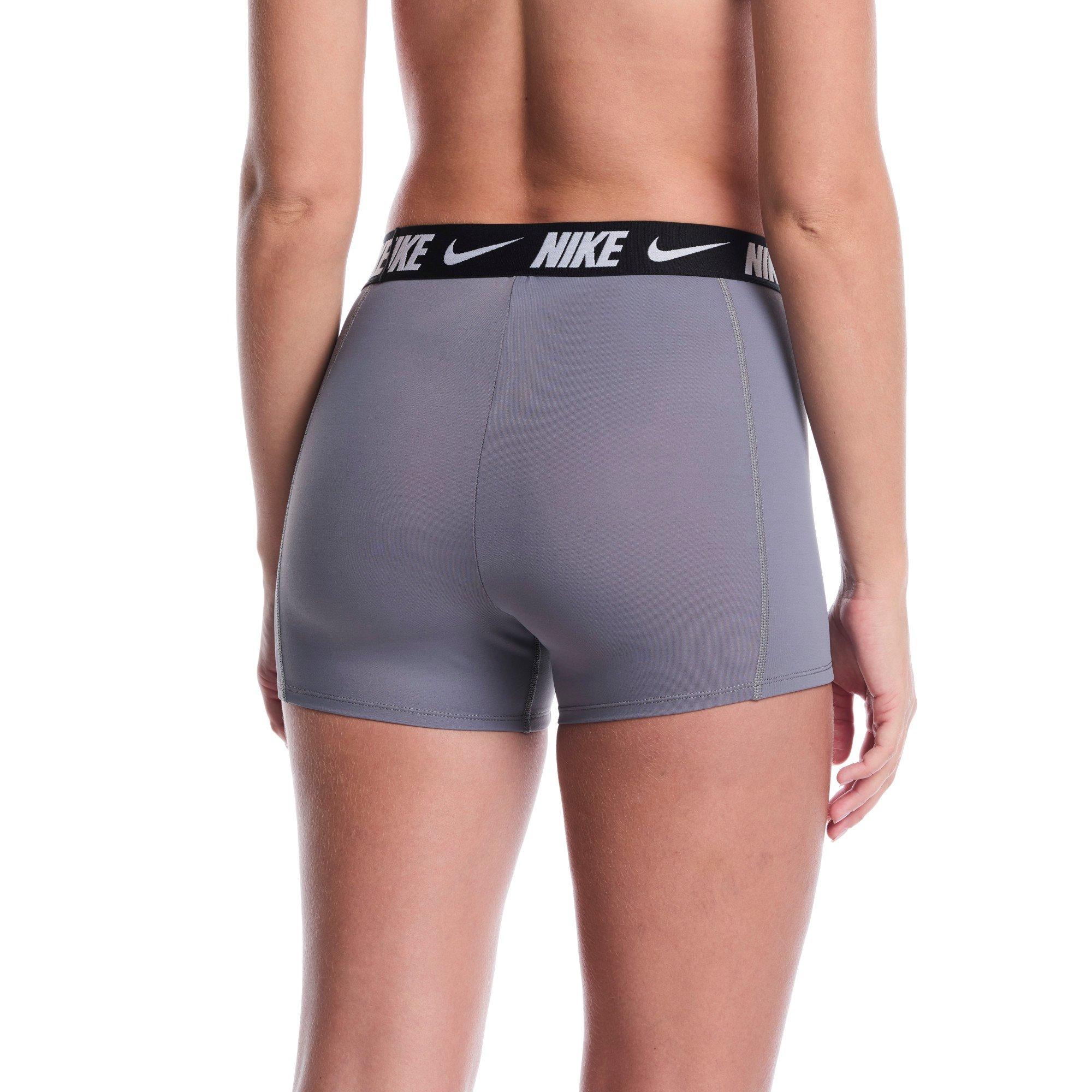 Nike Women's Swim Logo Tape Kickshort - GREY Thumbnail View 2