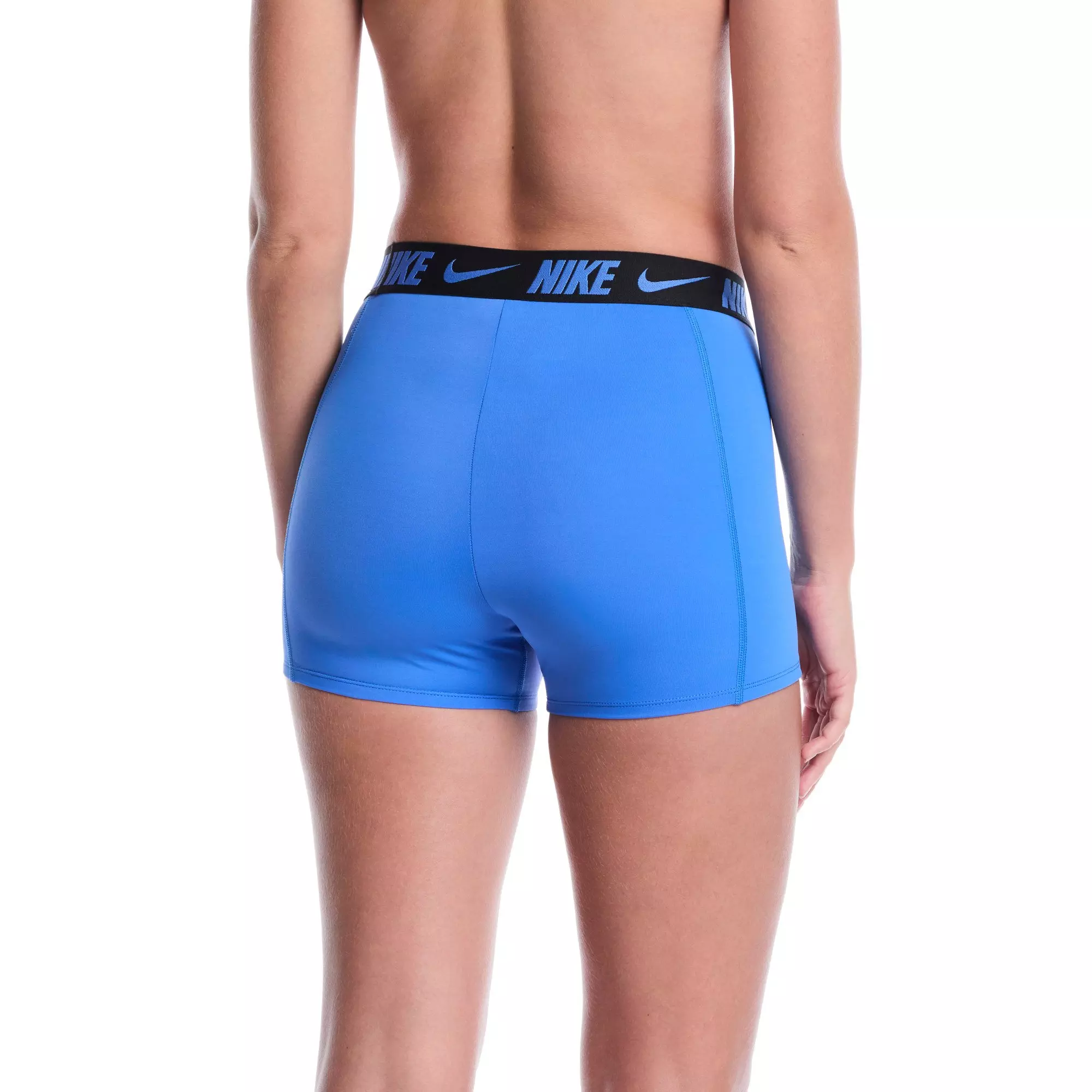 Nike Women's Swim Logo Tape Kickshort - BLUE