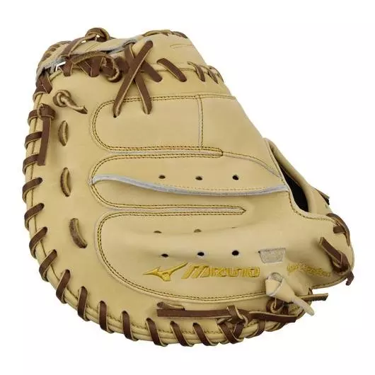 Mizuno GPS-20 Pro Select 33.5" Premium Catcher's Mitt Baseball Glove RHT - CAMEL