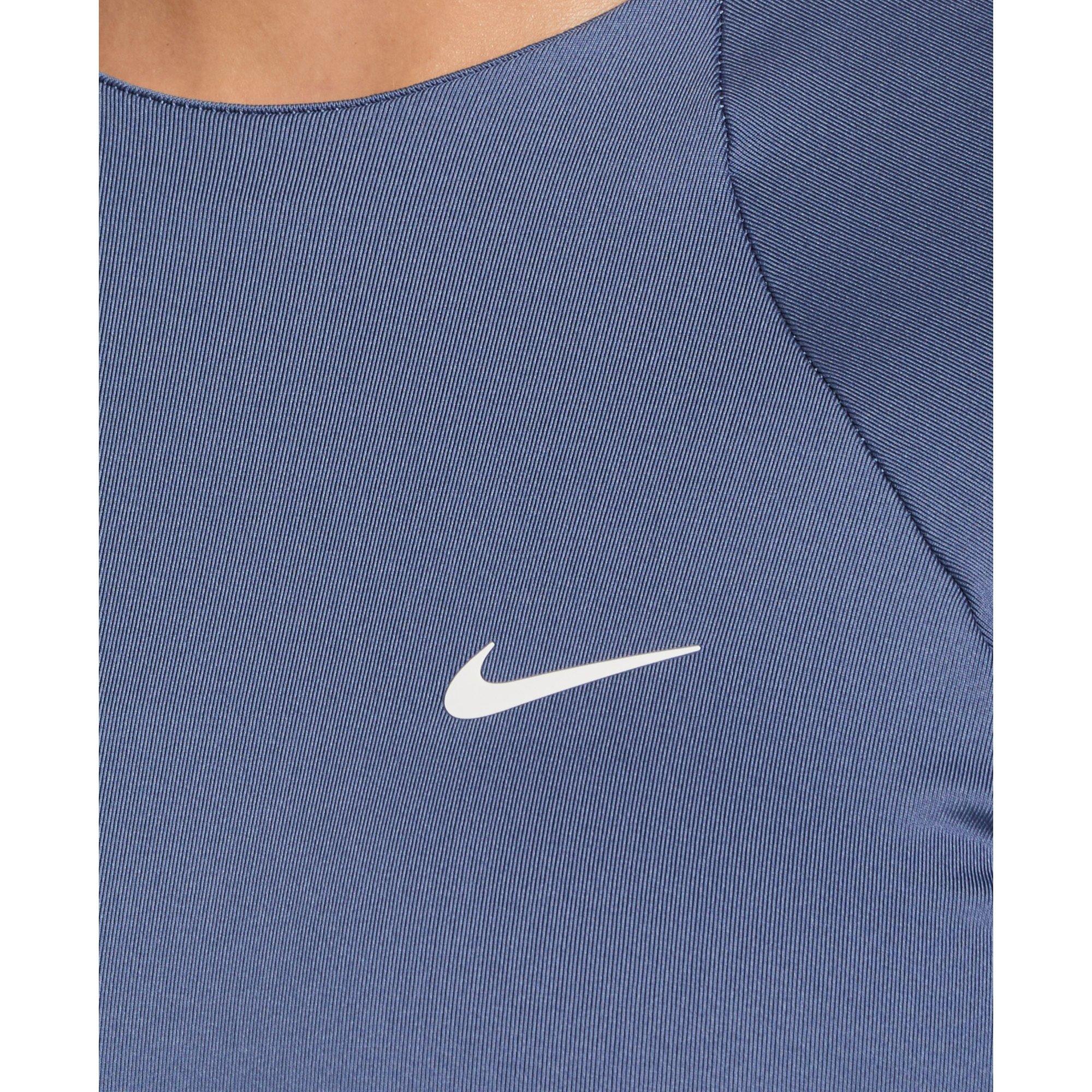 Nike Women's Swim Hydroguard Dri-FIT UV Long Sleeve Swim Top - SLATE Thumbnail View 3